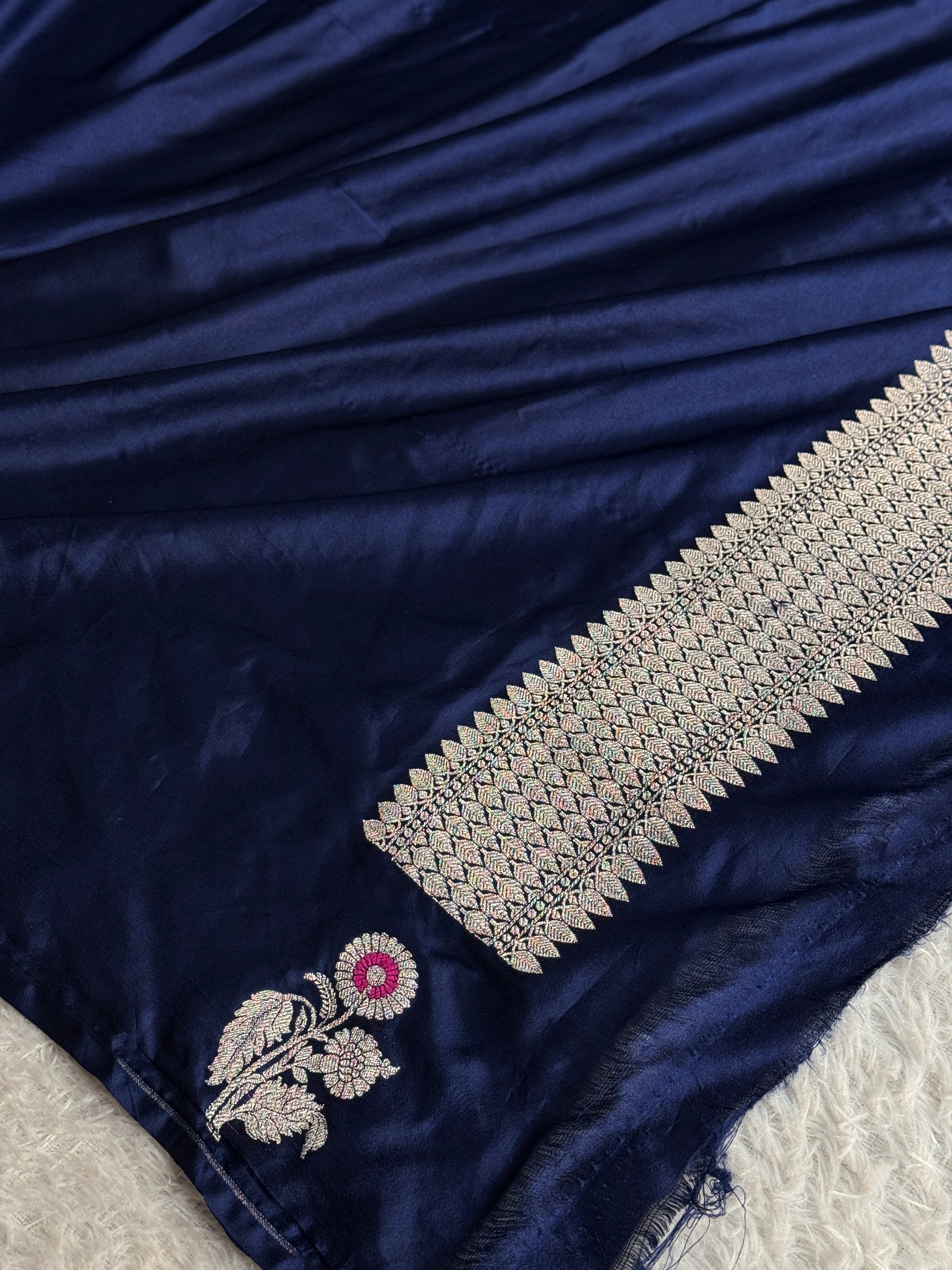 BANARASI MASHRU KATAN SILK SAREE MK049