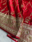 BANARASI SATIN SILK SAREE BRIDAL DESIGN