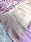 BANARASI MASHRU KATAN SILK SAREE MENAKARI WORK HN119