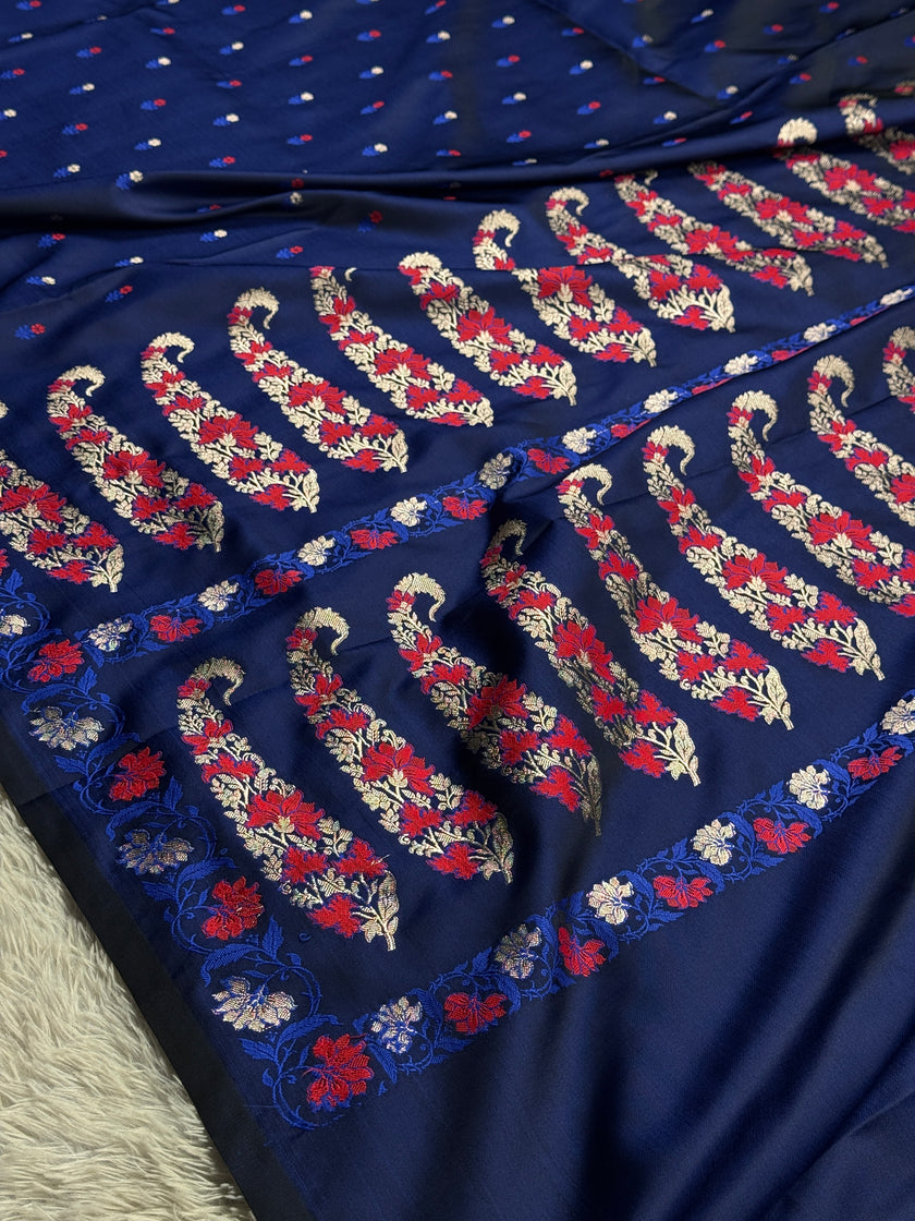 BANARASI MASHRU KATAN SILK SAREE HN541
