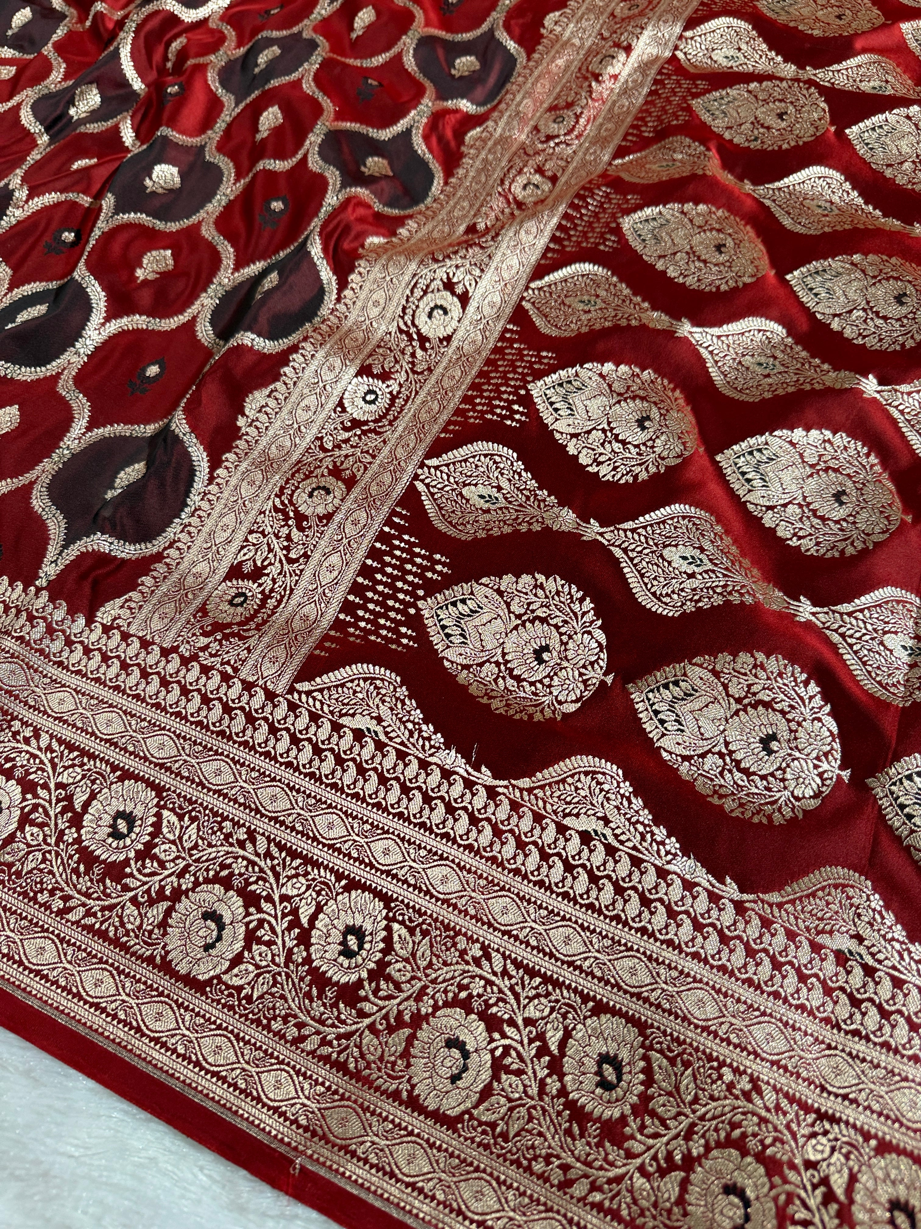 BANARASI MASHRU KATAN SILK SAREE HN536