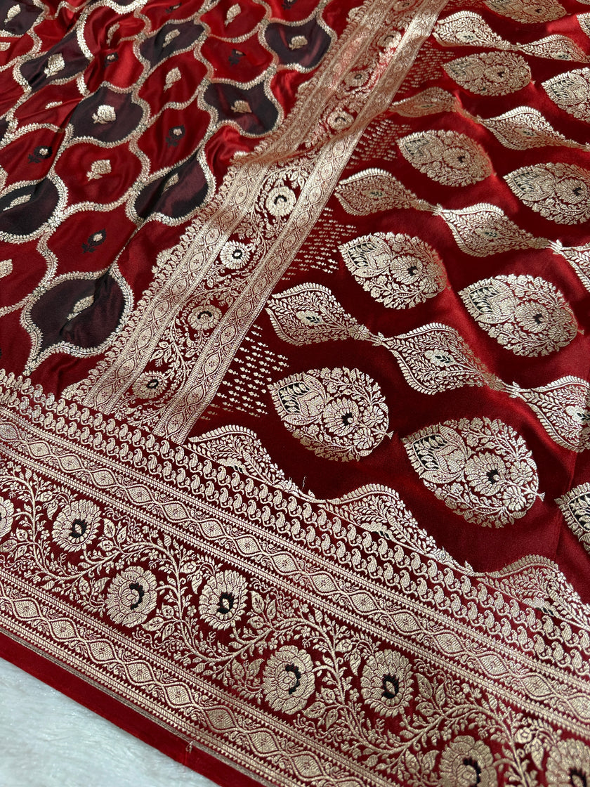 BANARASI MASHRU KATAN SILK SAREE HN536