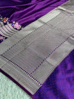 BANARASI MASHRU KATAN SILK SAREE MK071