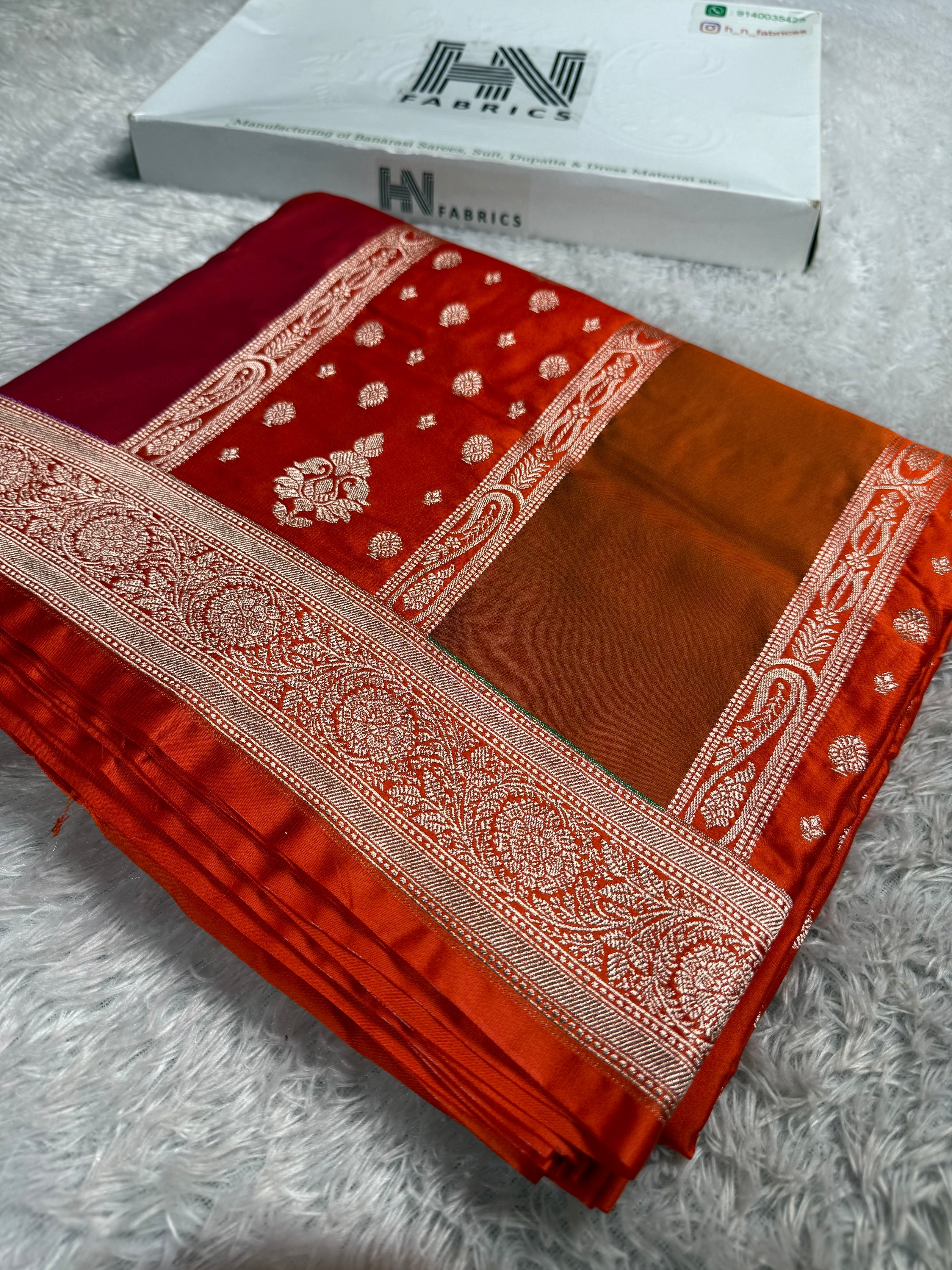 BANARASI MASHRU KATAN SILK SAREE MK012