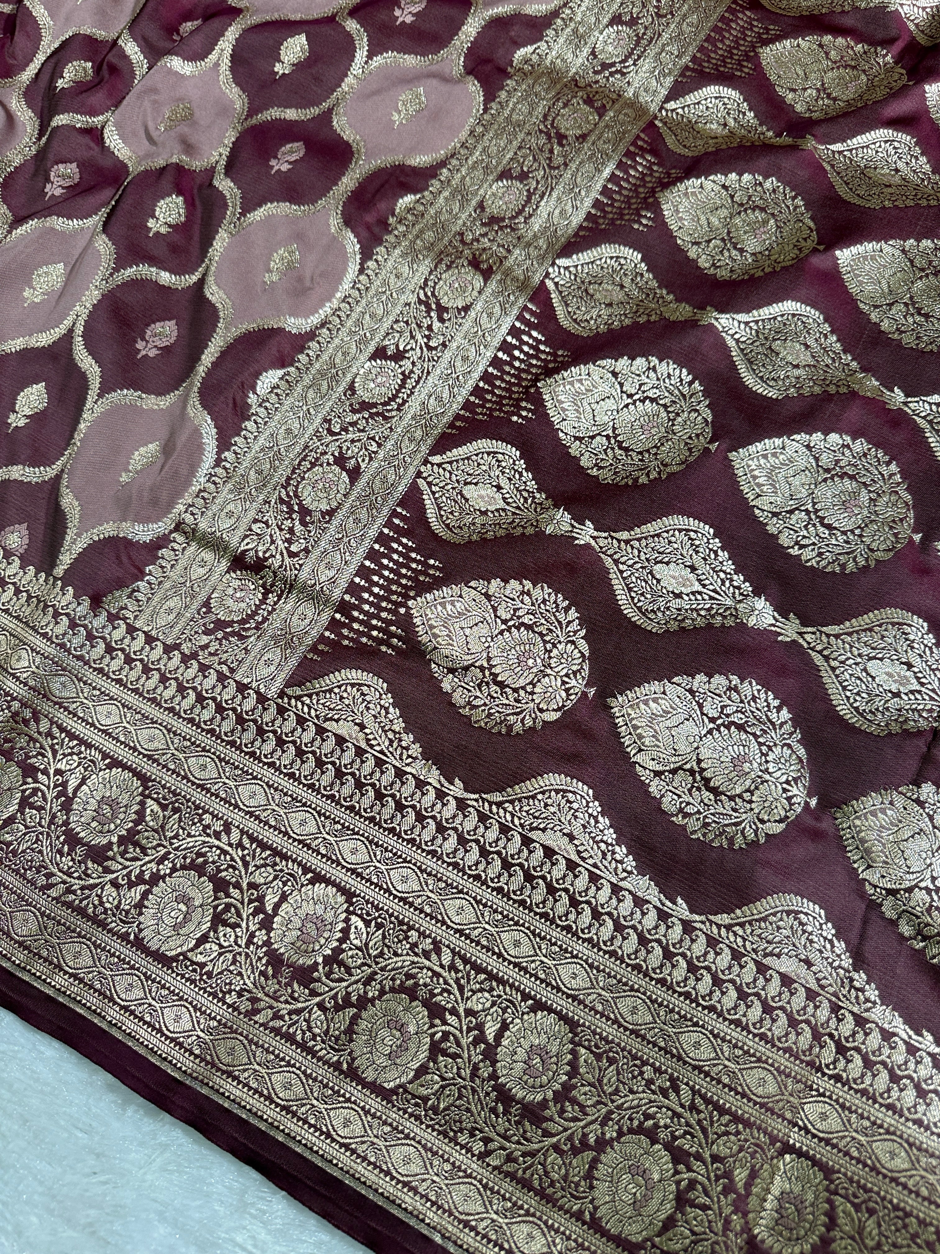 BANARASI MASHRU KATAN SILK SAREE HN536