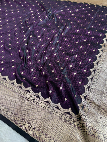 BANARASI MASHRU KATAN SILK SAREE HN535