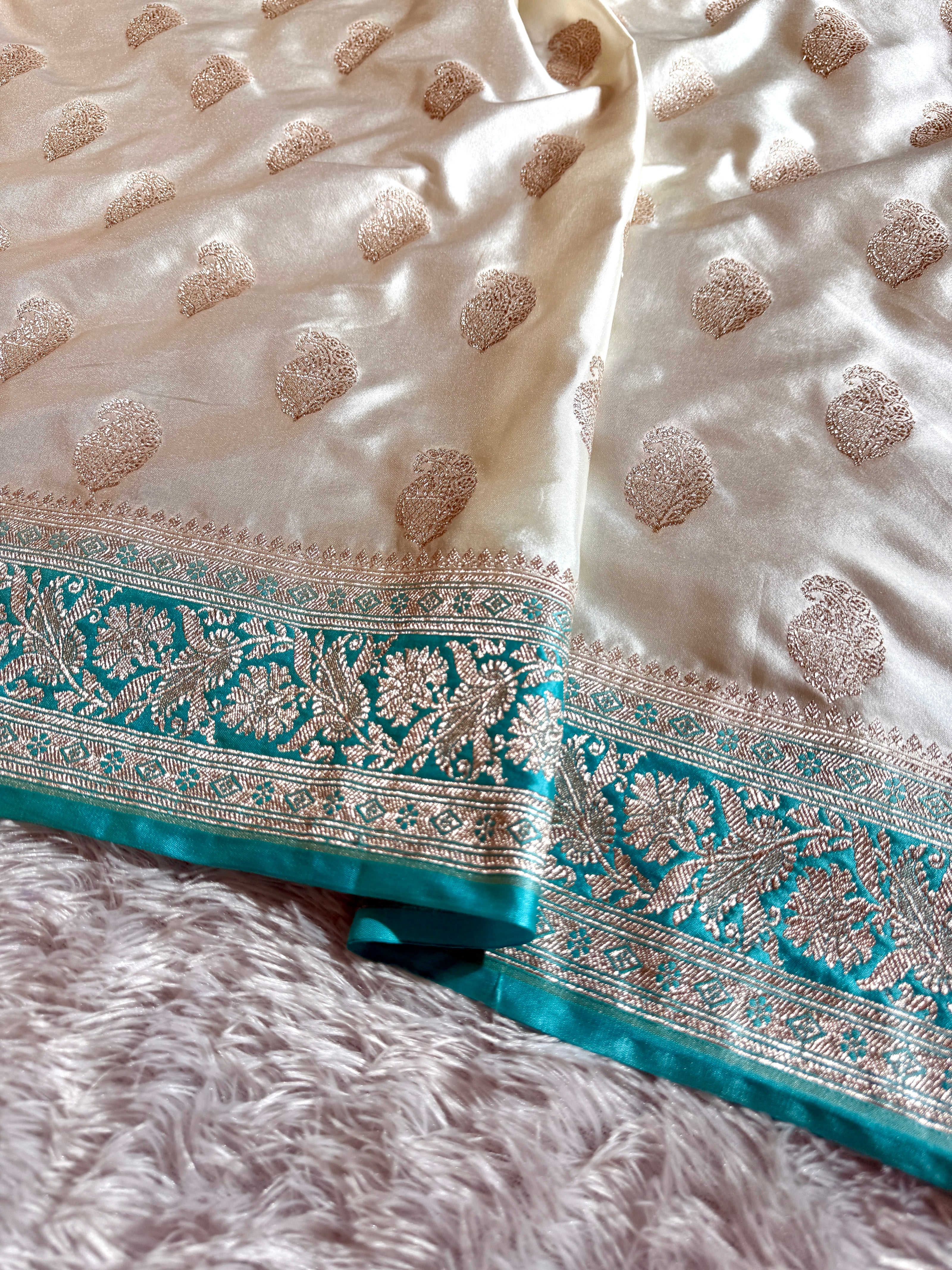 BANARASI MASHRU KATAN SILK SAREE HN513