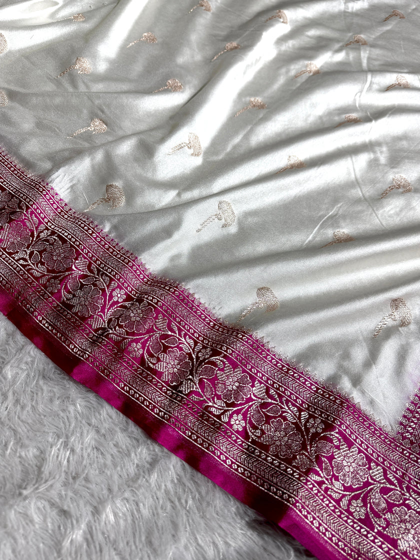BANARASI MASHRU KATAN SILK SAREE HN511