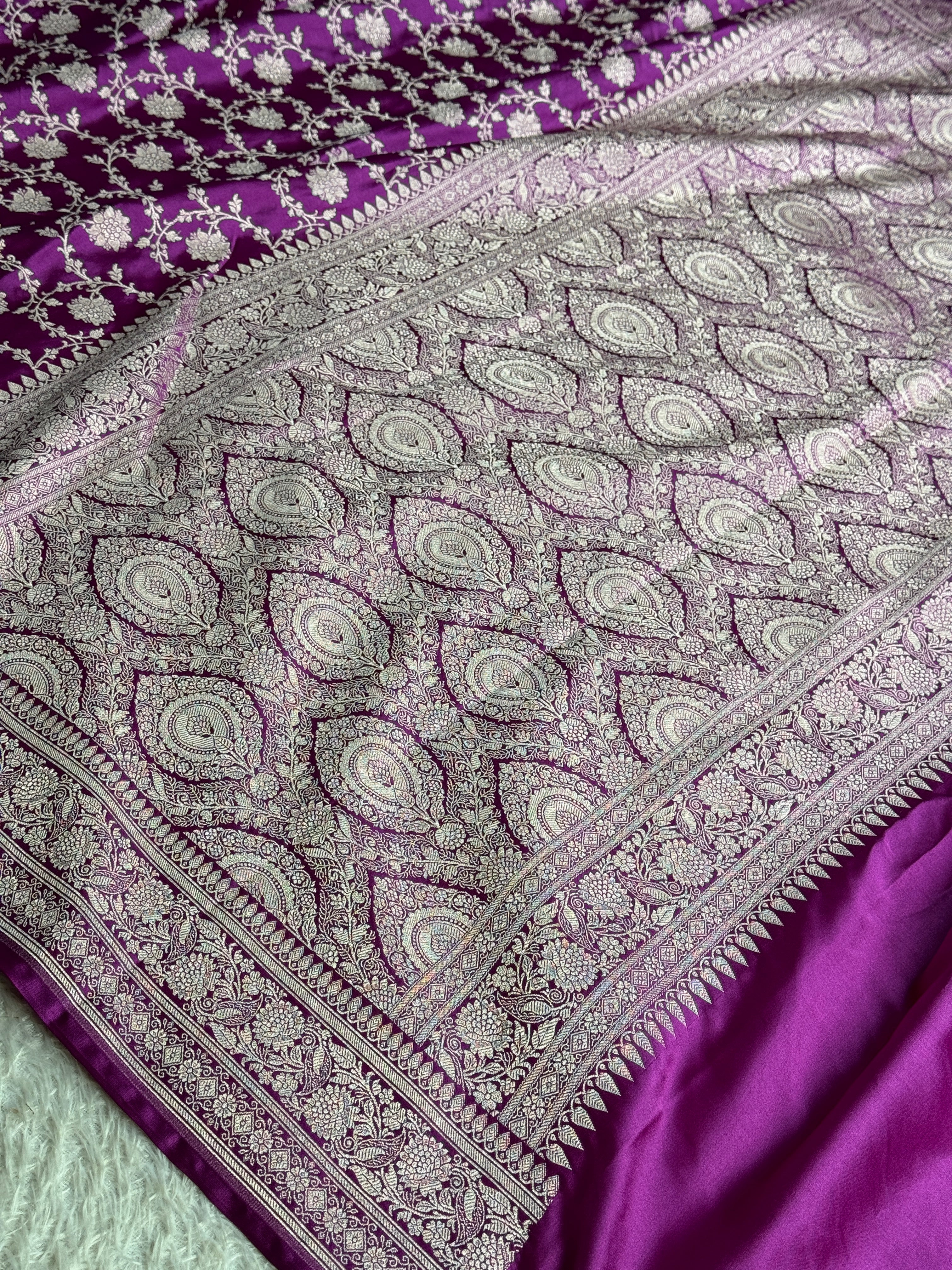 BANARASI MASHRU KATAN SILK SAREE MK066