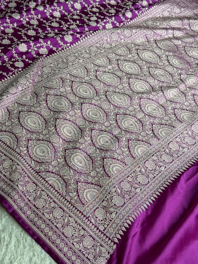 BANARASI MASHRU KATAN SILK SAREE MK066