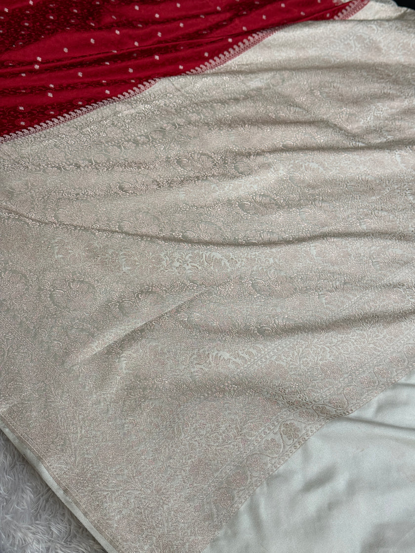 BANARASI MASHRU KATAN SILK SAREE HN820