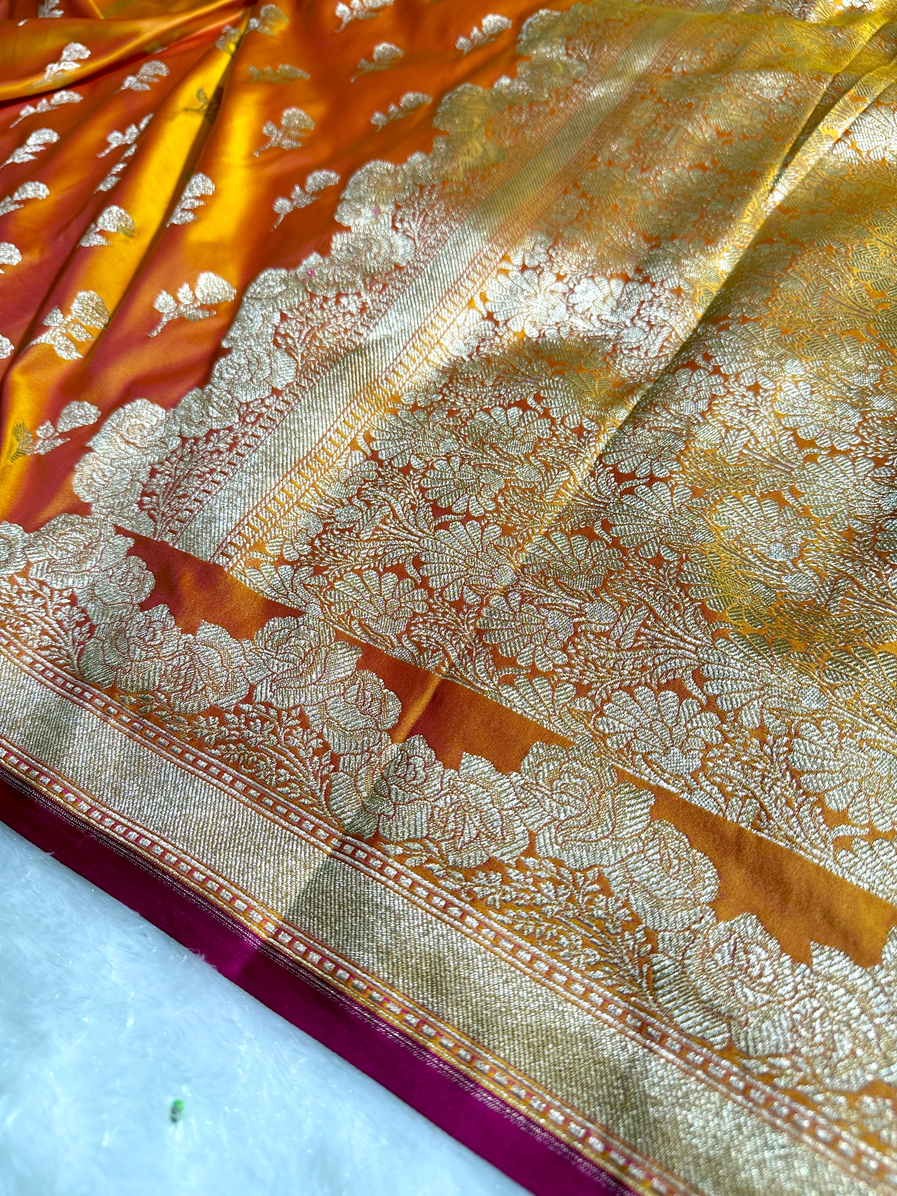 BANARASI MASHRU KATAN SILK SAREE HN528