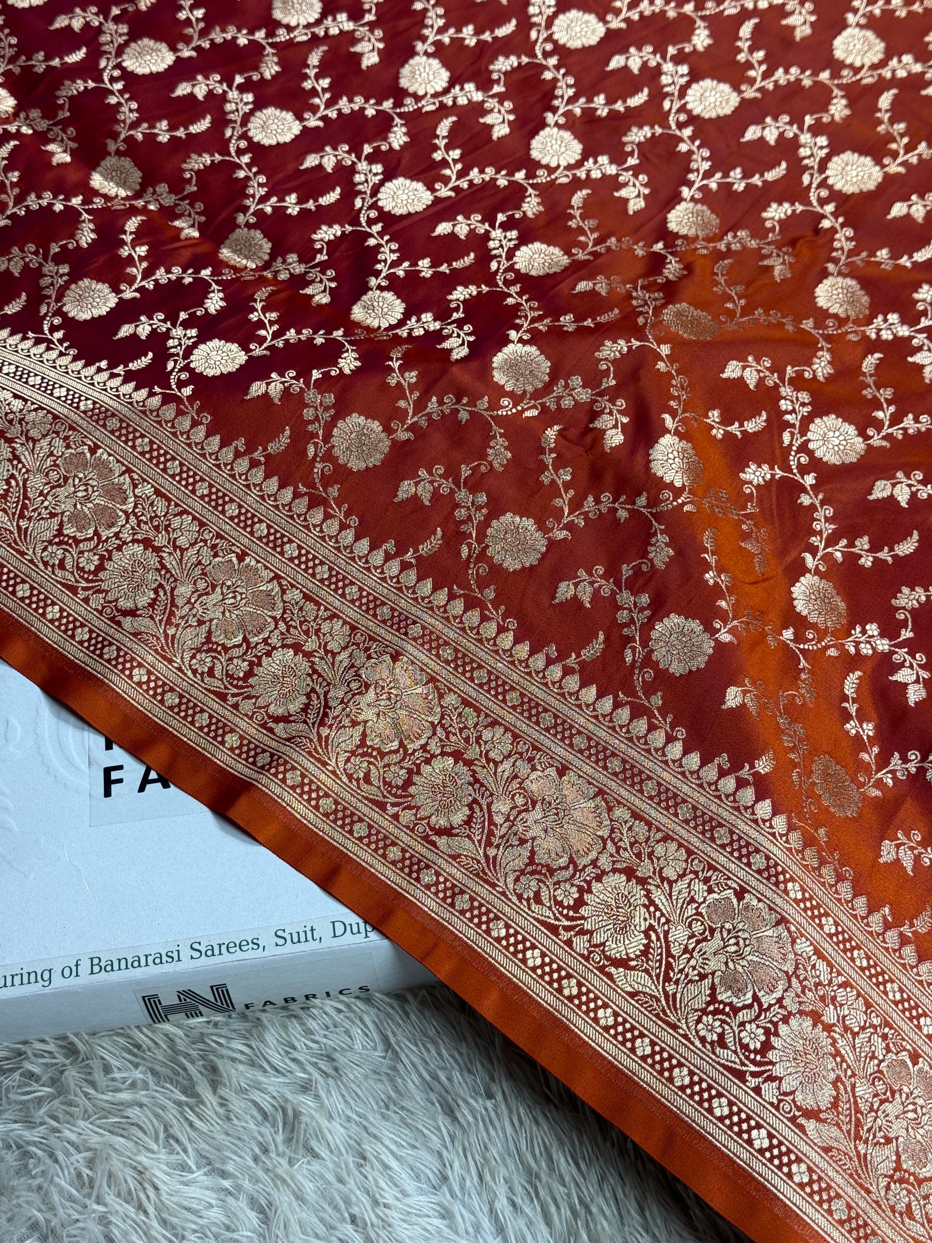 BANARASI MASHRU KATAN SILK SAREE HN950