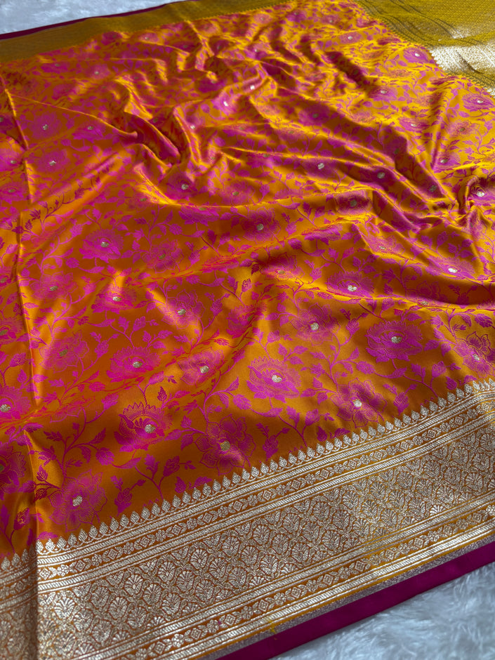 BANARASI MASHRU KATAN SILK SAREE HN531
