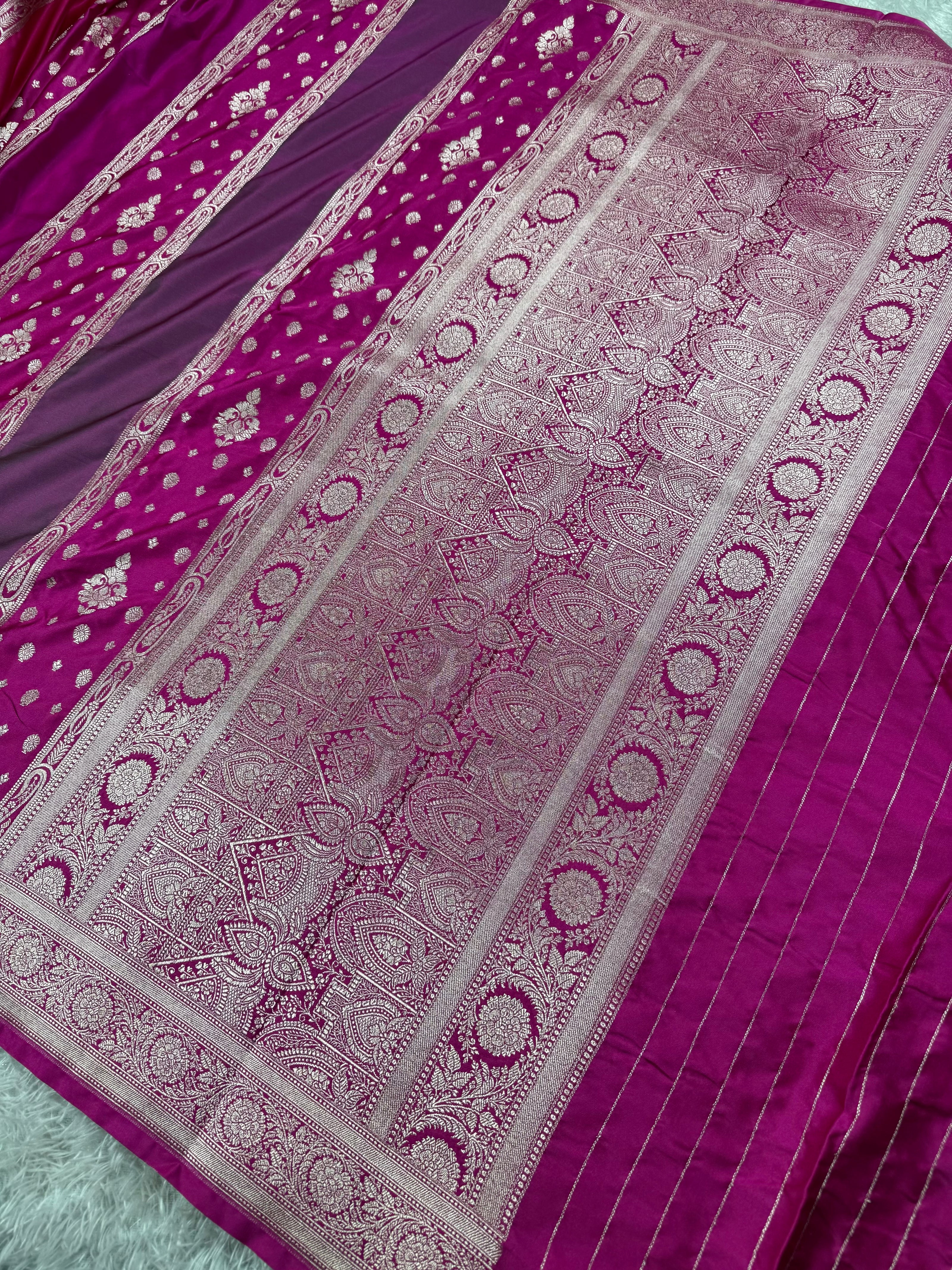 BANARASI MASHRU KATAN SILK SAREE MK012