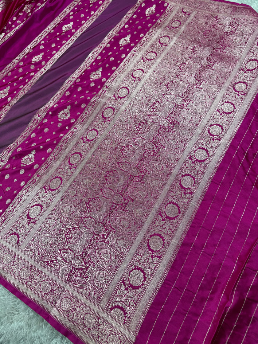 BANARASI MASHRU KATAN SILK SAREE MK012