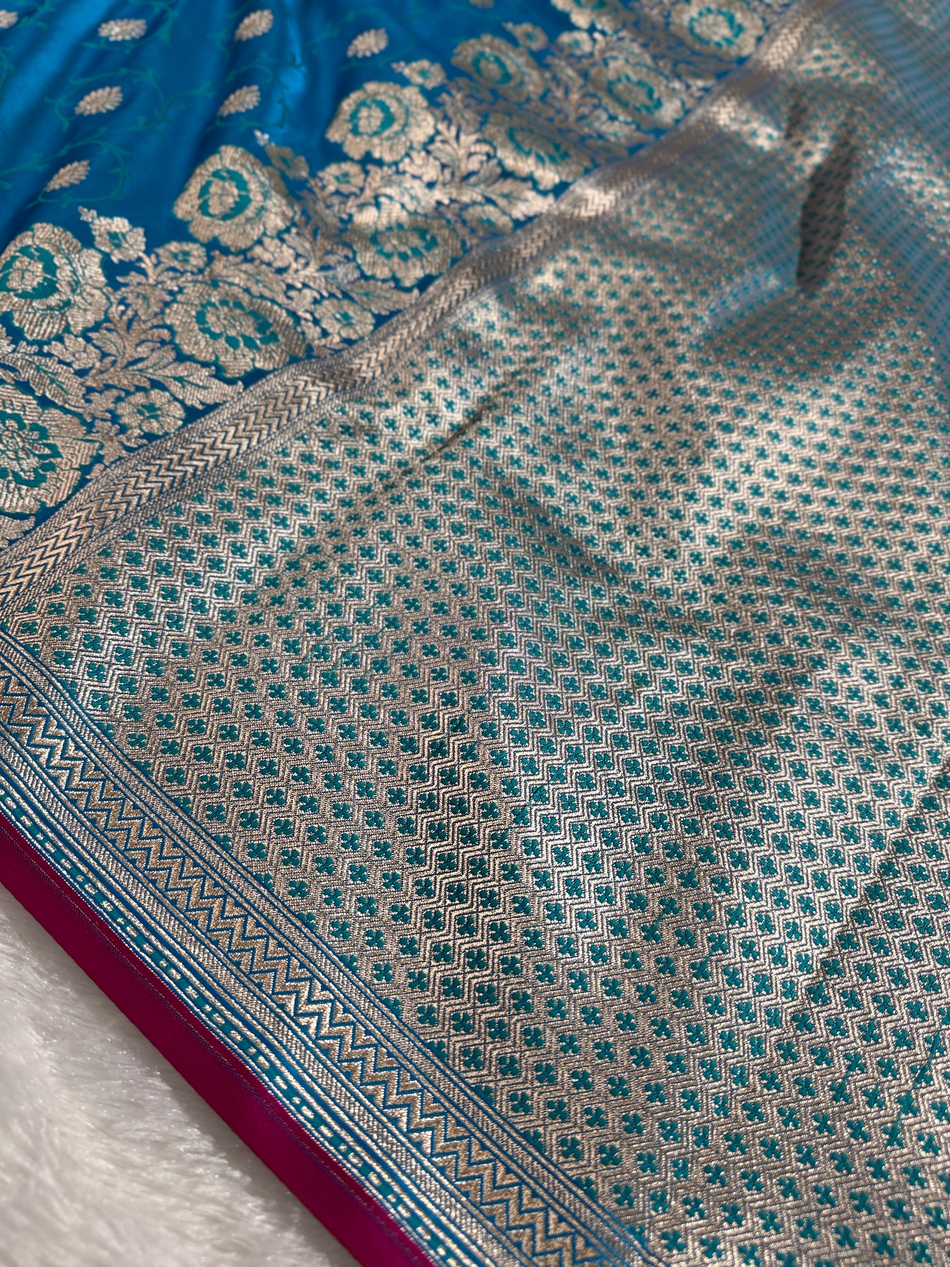 BANARASI MASHRU KATAN SILK SAREE 533