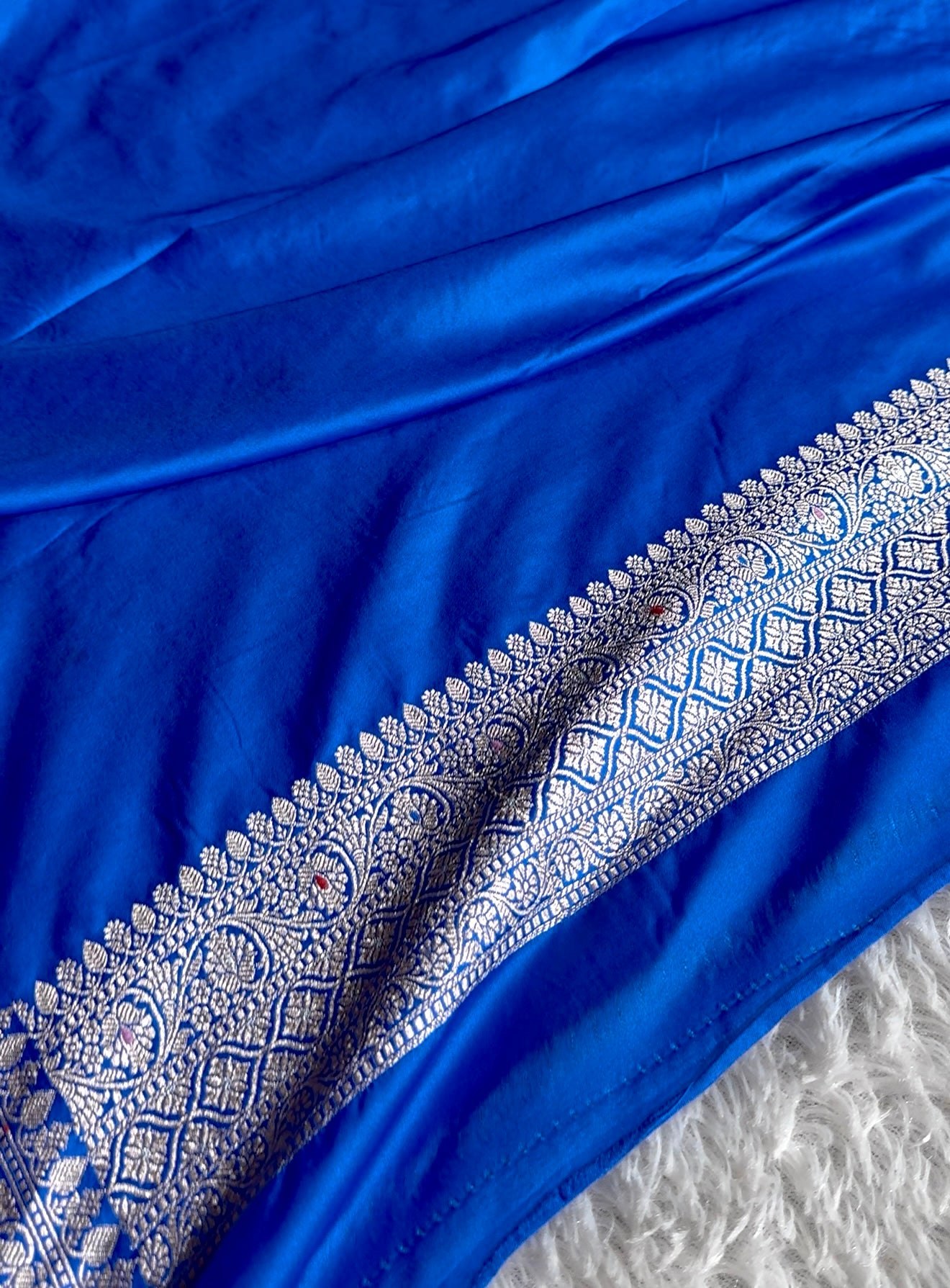 BANARASI MASHRU KATAN SILK SAREE MENAKARI WORK HN500