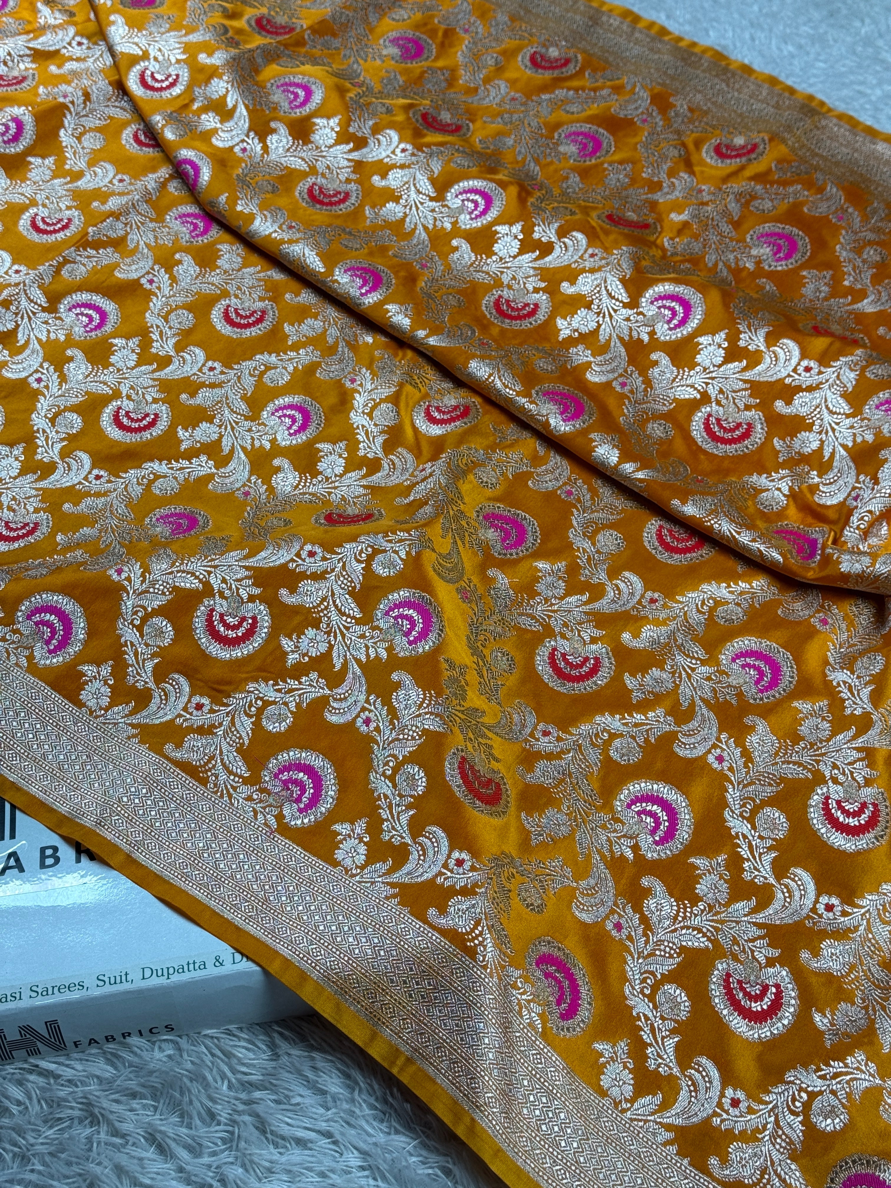 BANARASI MASHRU KATAN SILK SAREE MK016