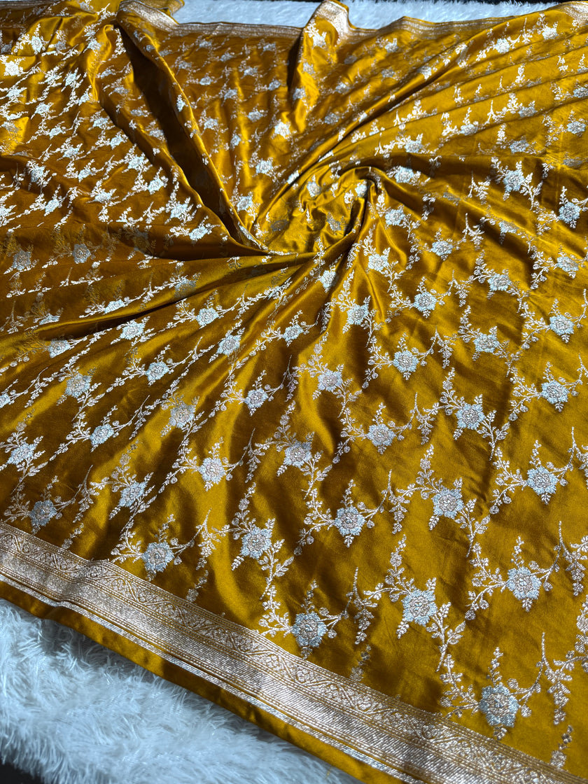 BANARASI MASHRU KATAN SILK SAREE HN510