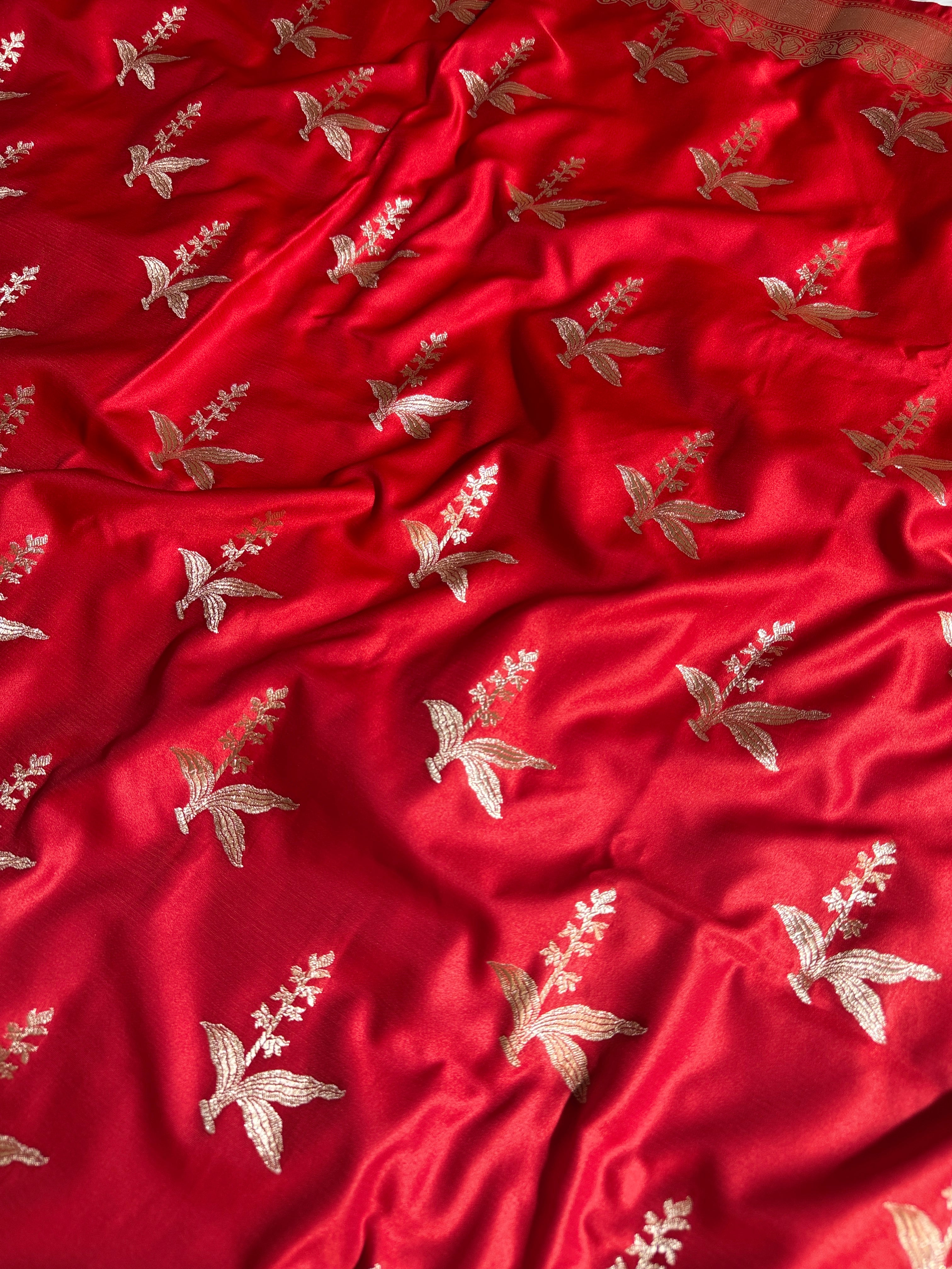 BANARASI MASHRU KATAN SILK SAREE HN526