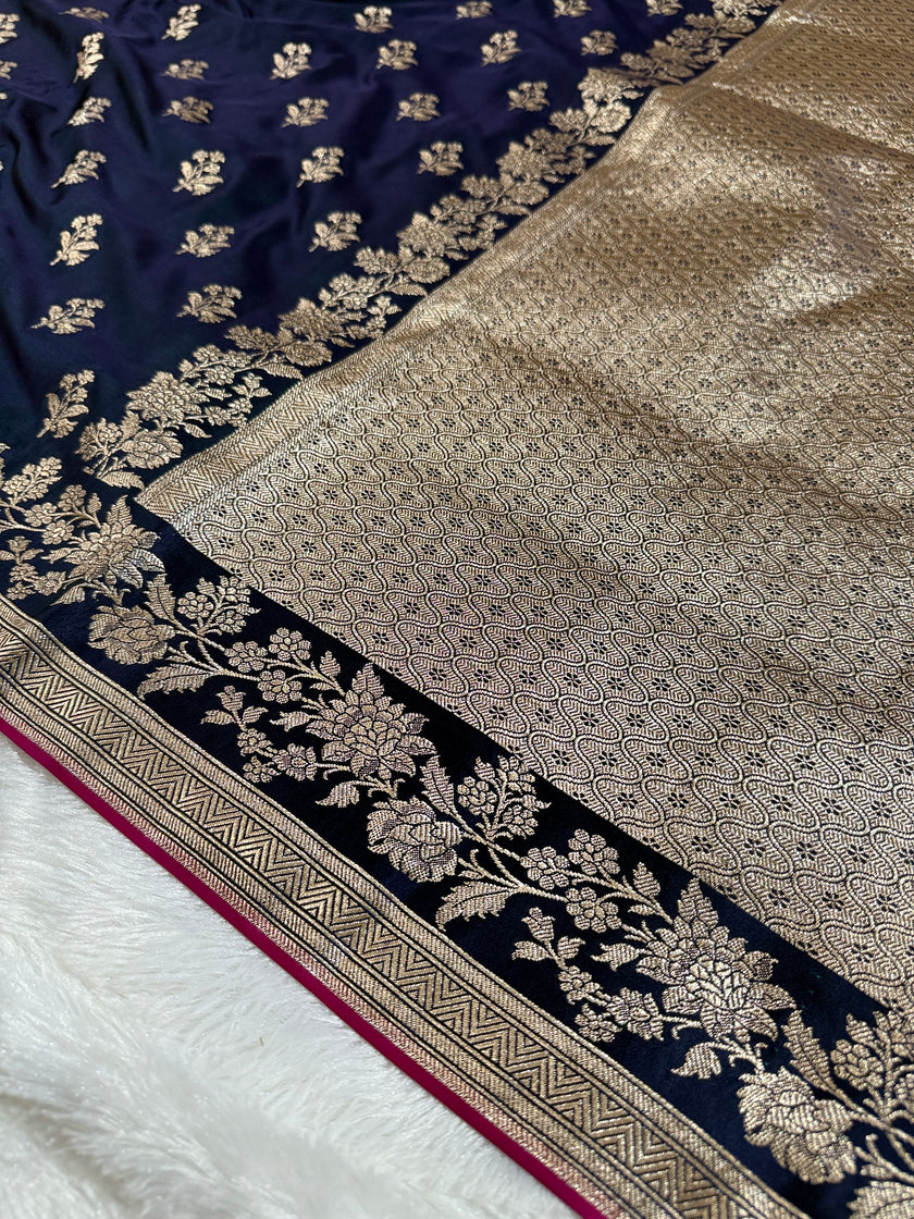 BANARASI MASHRU KATAN SILK SAREE HN532