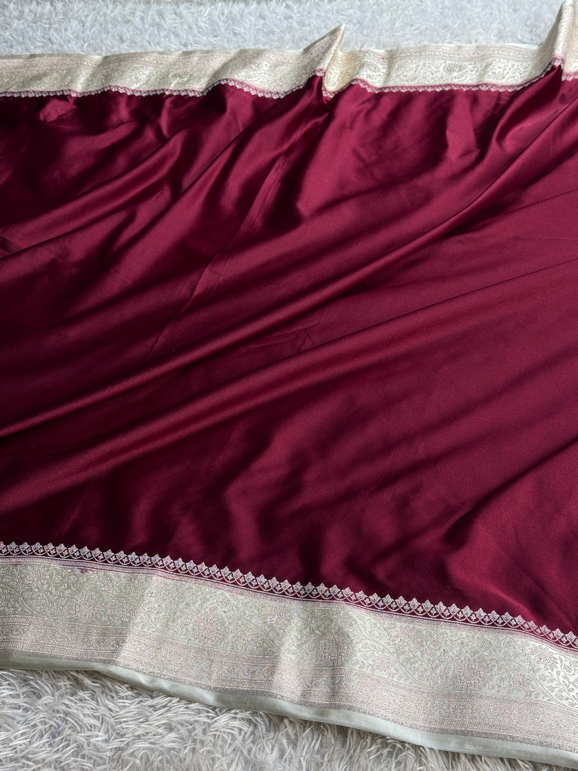 BANARASI MASHRU KATAN SILK SAREE MK047