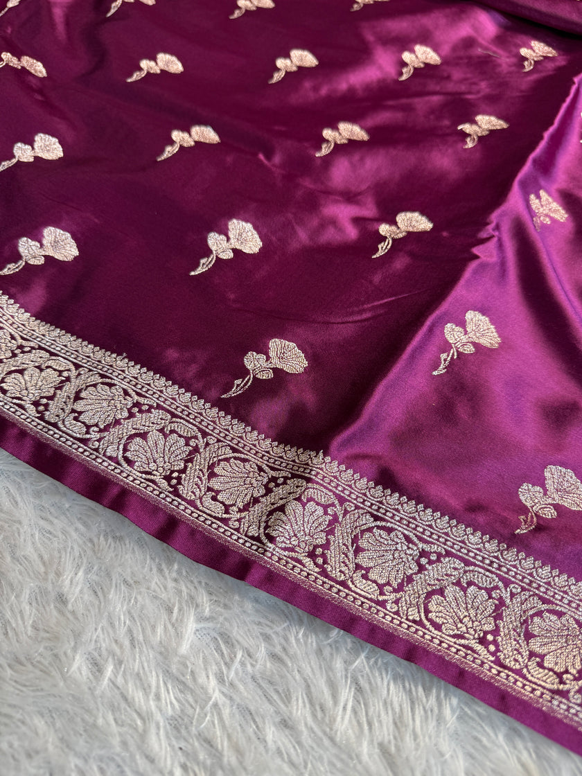 BANARASI MASHRU KATAN SILK SAREE HN555