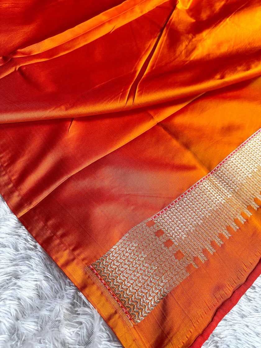 BANARASI MASHRU KATAN SILK SAREE HN556
