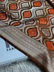 BANARASI MASHRU KATAN SILK SAREE MENAKARI WORK HN500