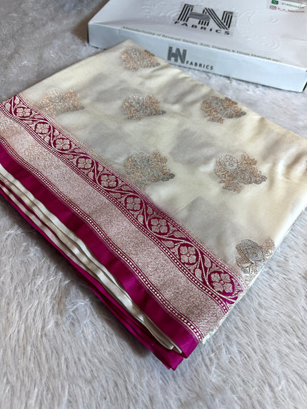 BANARASI MASHRU KATAN SILK SAREE HN509