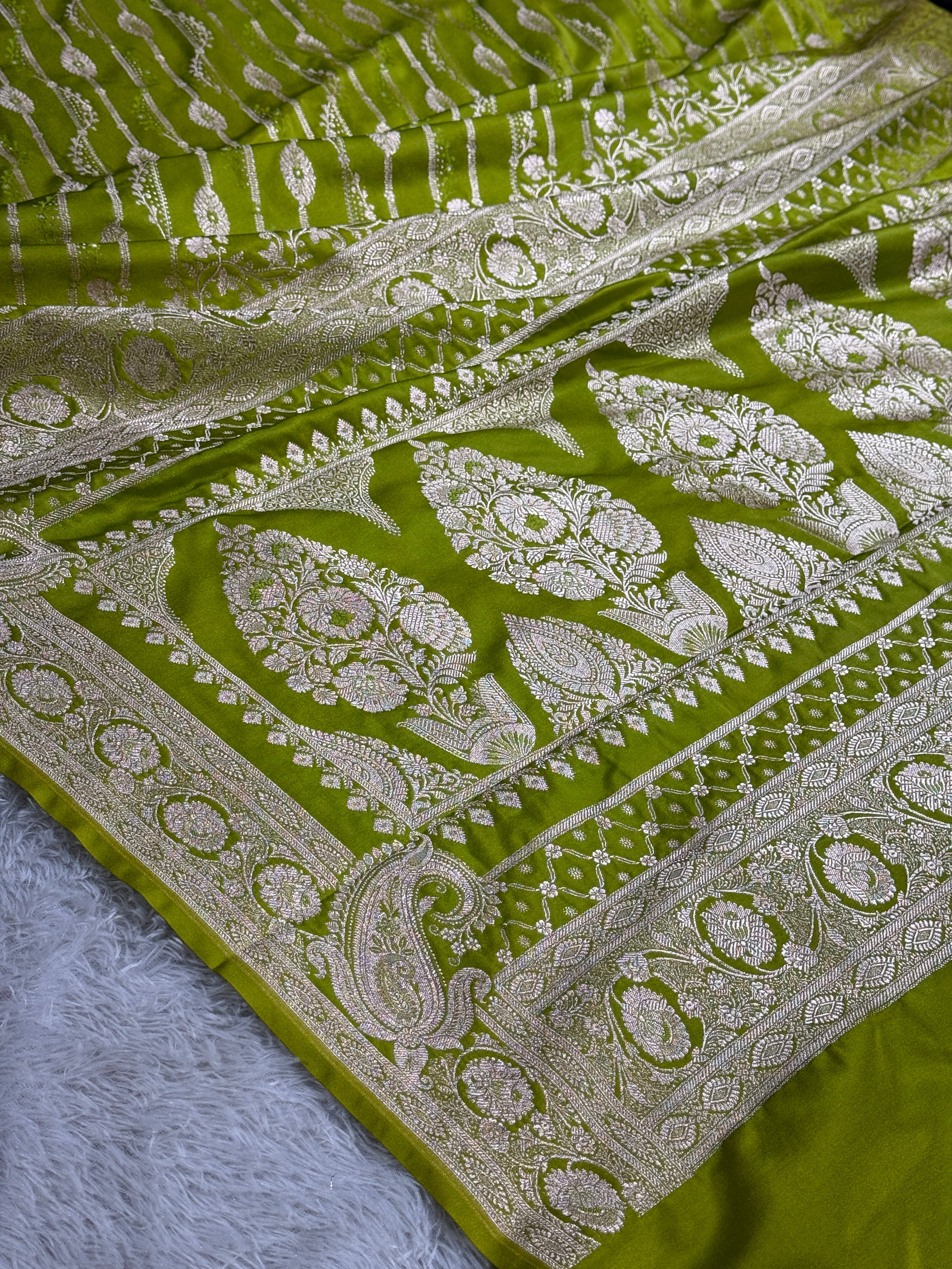 BANARASI MASHRU KATAN SILK SAREE HN651