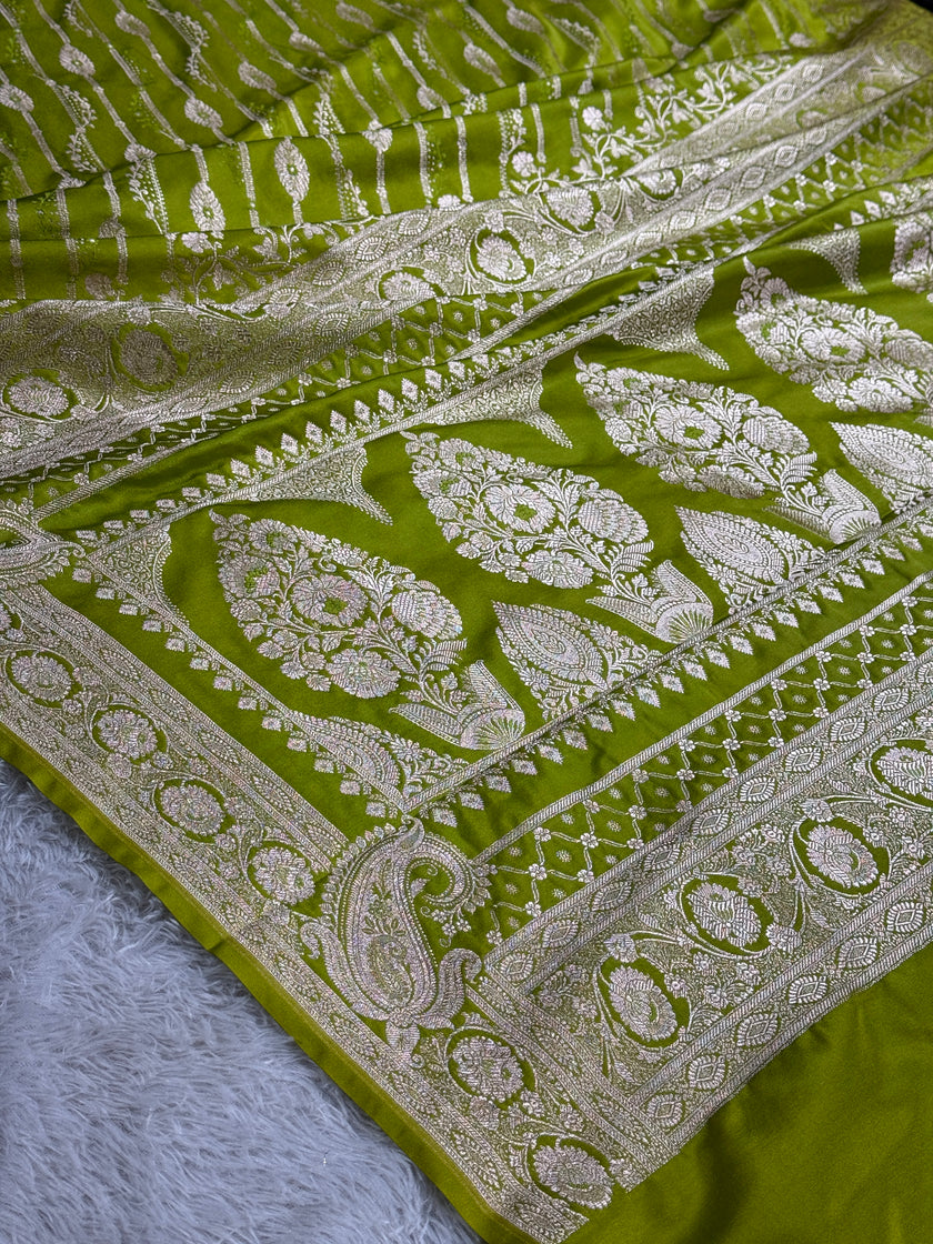 BANARASI MASHRU KATAN SILK SAREE HN651