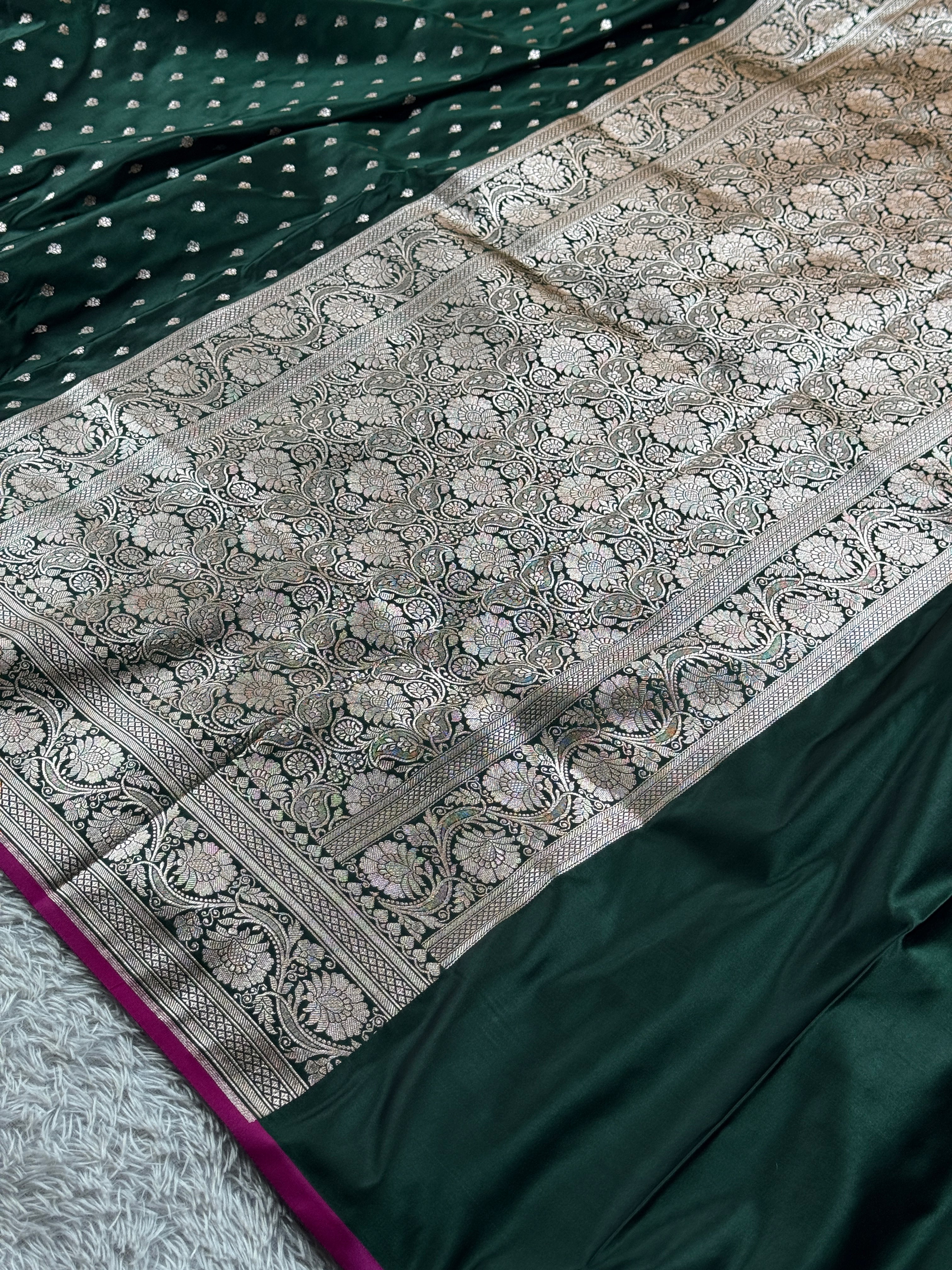 BANARASI MASHRU KATAN SILK SAREE MK011