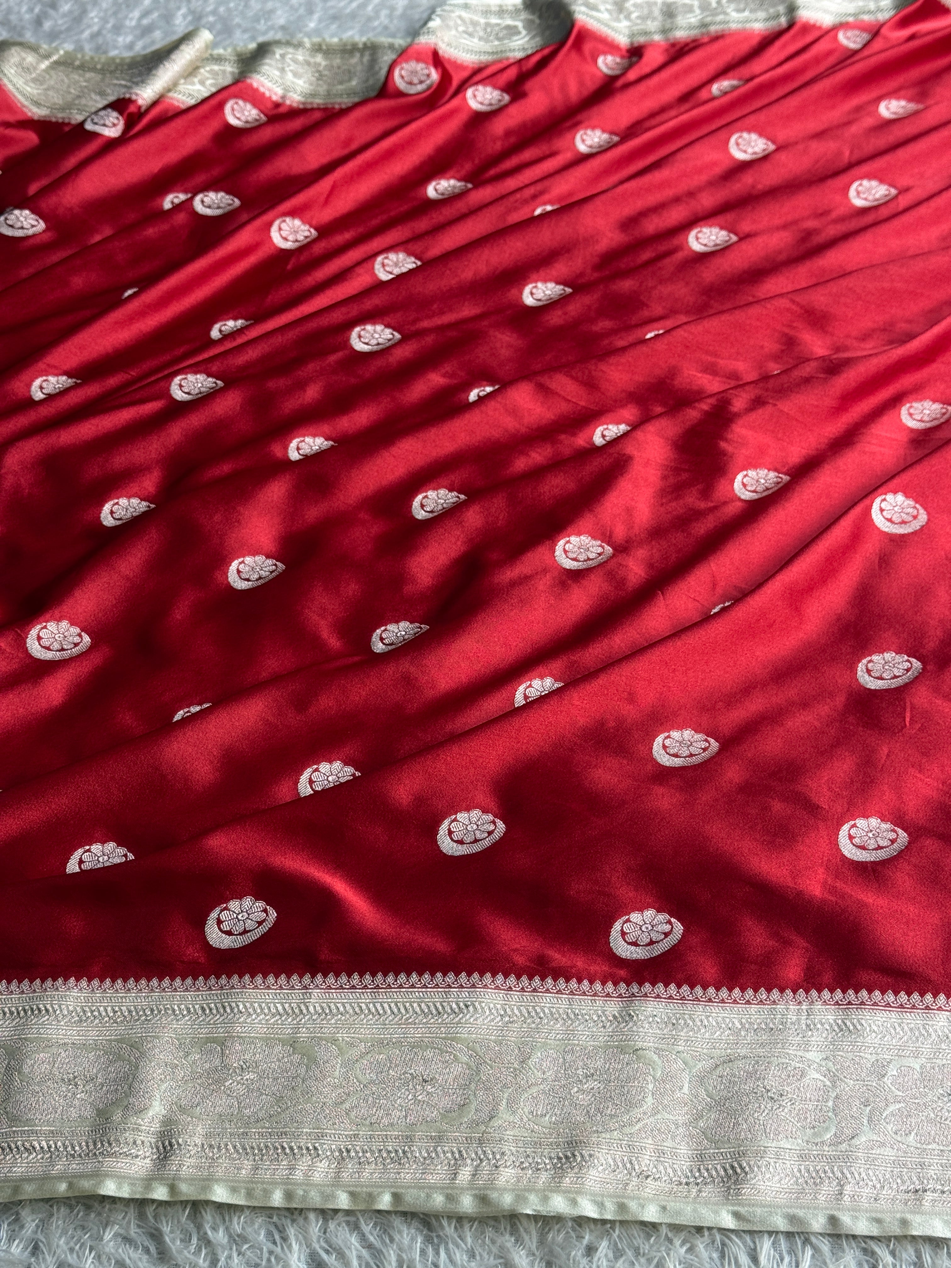 BANARASI MASHRU KATAN SILK SAREE MK039