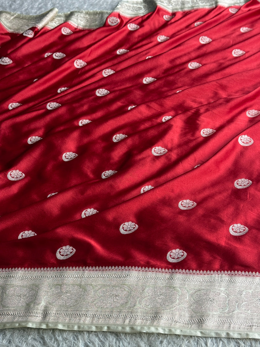 BANARASI MASHRU KATAN SILK SAREE MK039