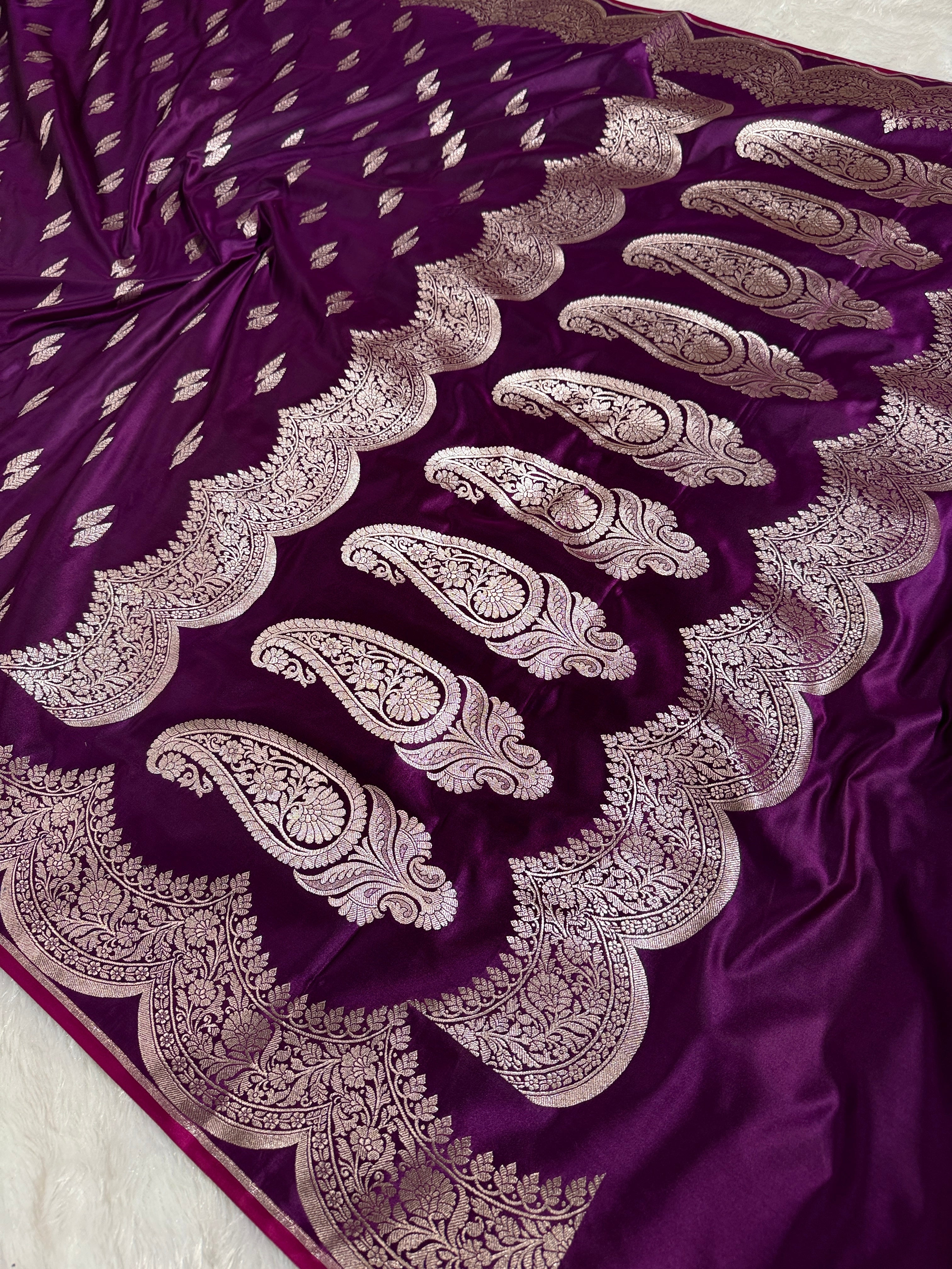 BANARASI MASHRU KATAN SILK SAREE HN530