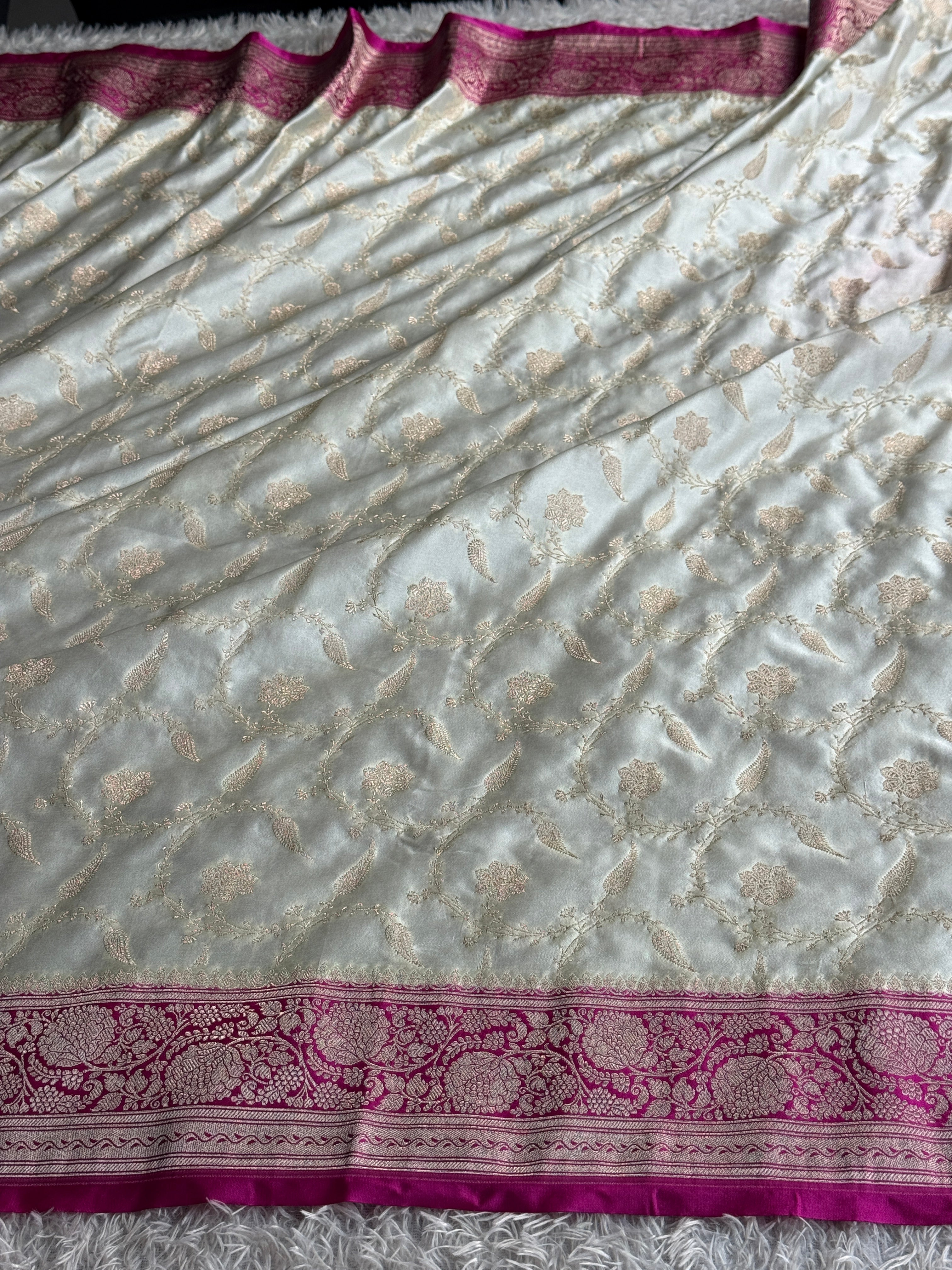 BANARASI MASHRU KATAN SILK SAREE MK101