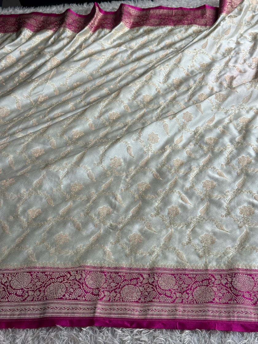 BANARASI MASHRU KATAN SILK SAREE MK101