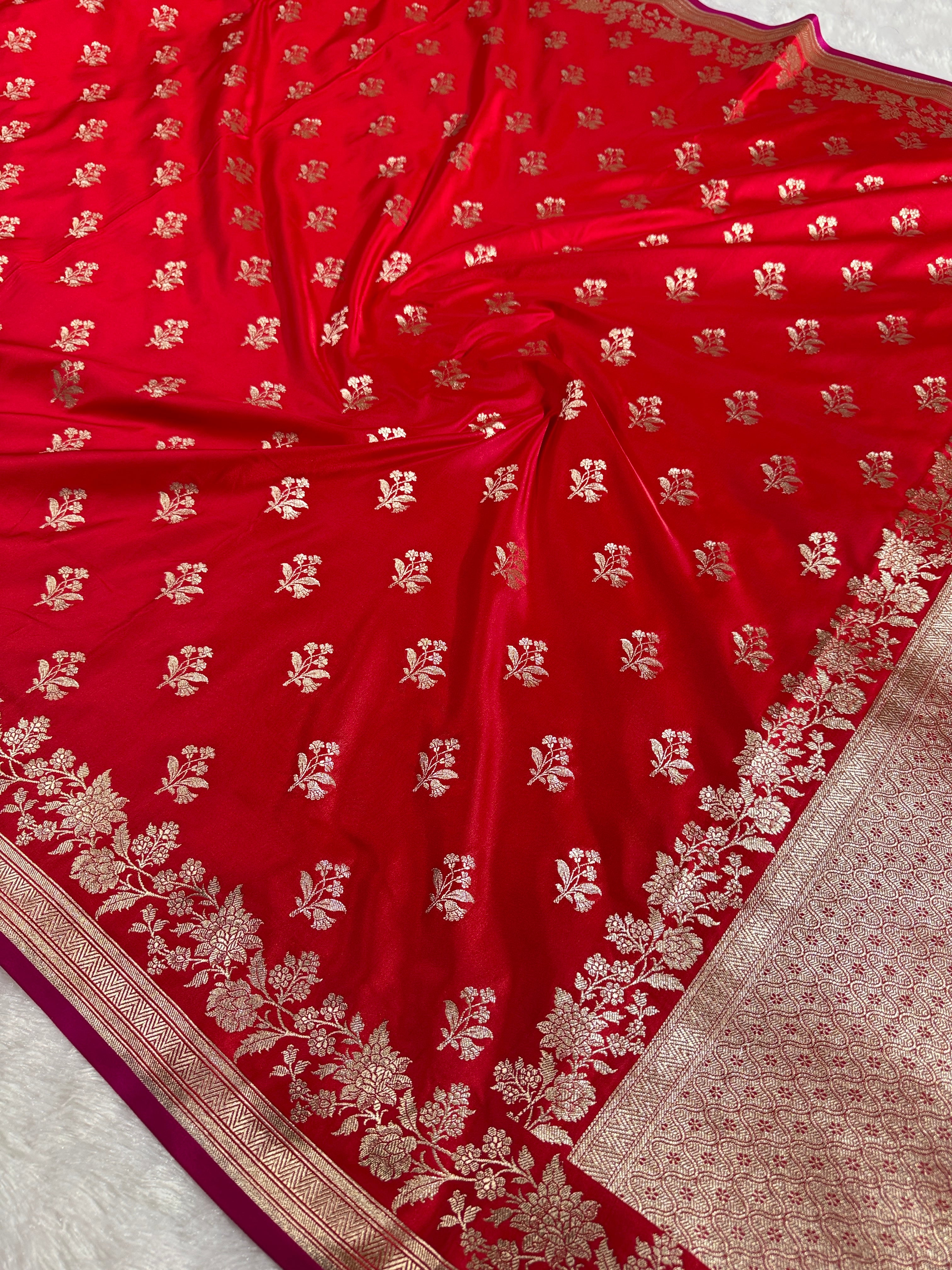 BANARASI MASHRU KATAN SILK SAREE HN532