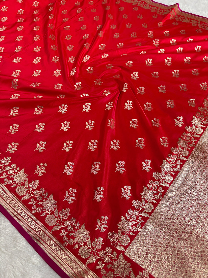 BANARASI MASHRU KATAN SILK SAREE HN532