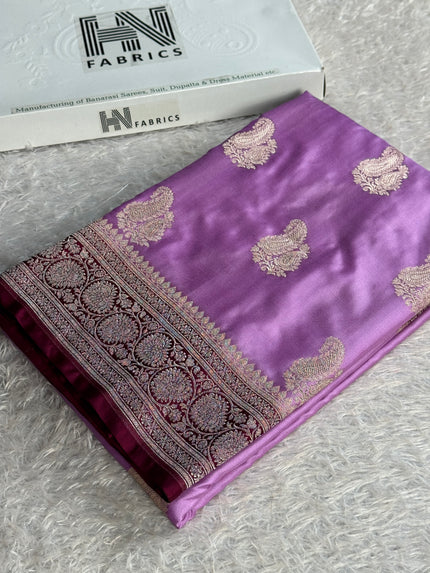 BANARASI MASHRU KATAN SILK SAREE MK042