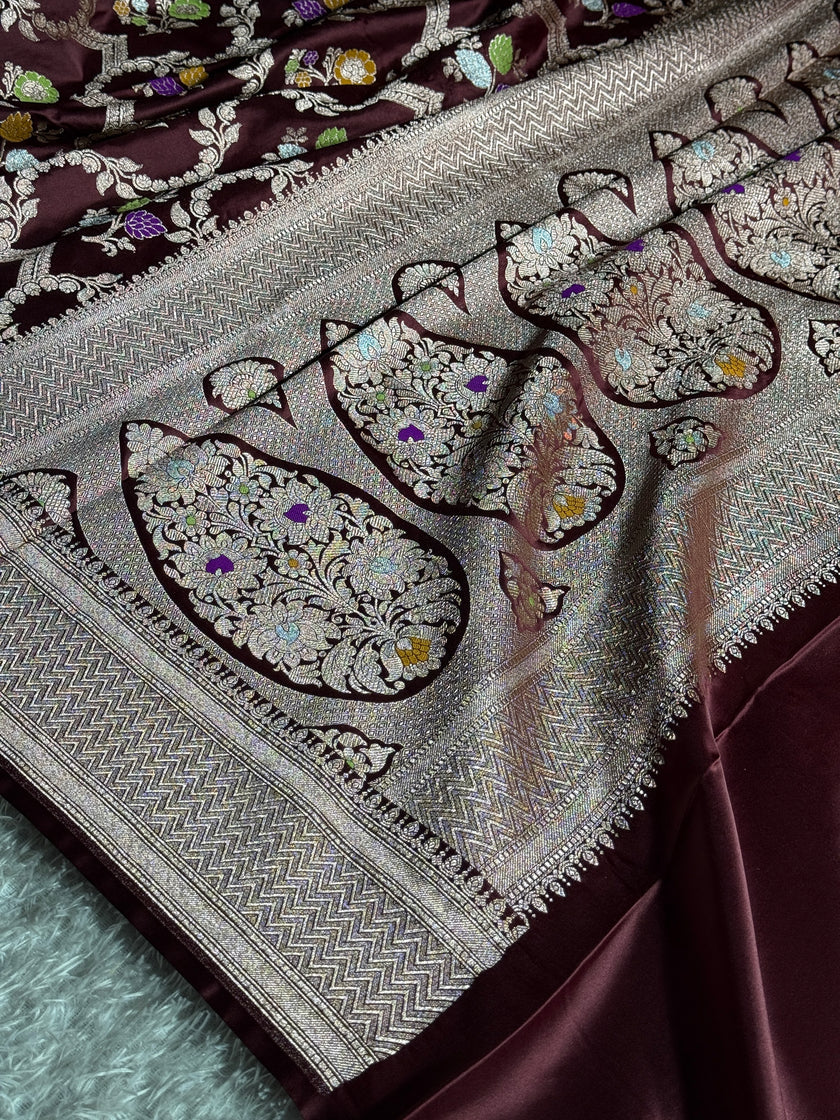 BANARASI MASHRU KATAN SILK SAREE MK023