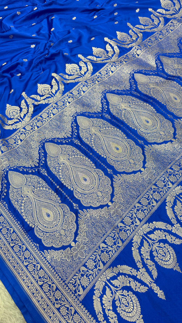 BANARASI MASHRU KATAN SILK SAREE MK007