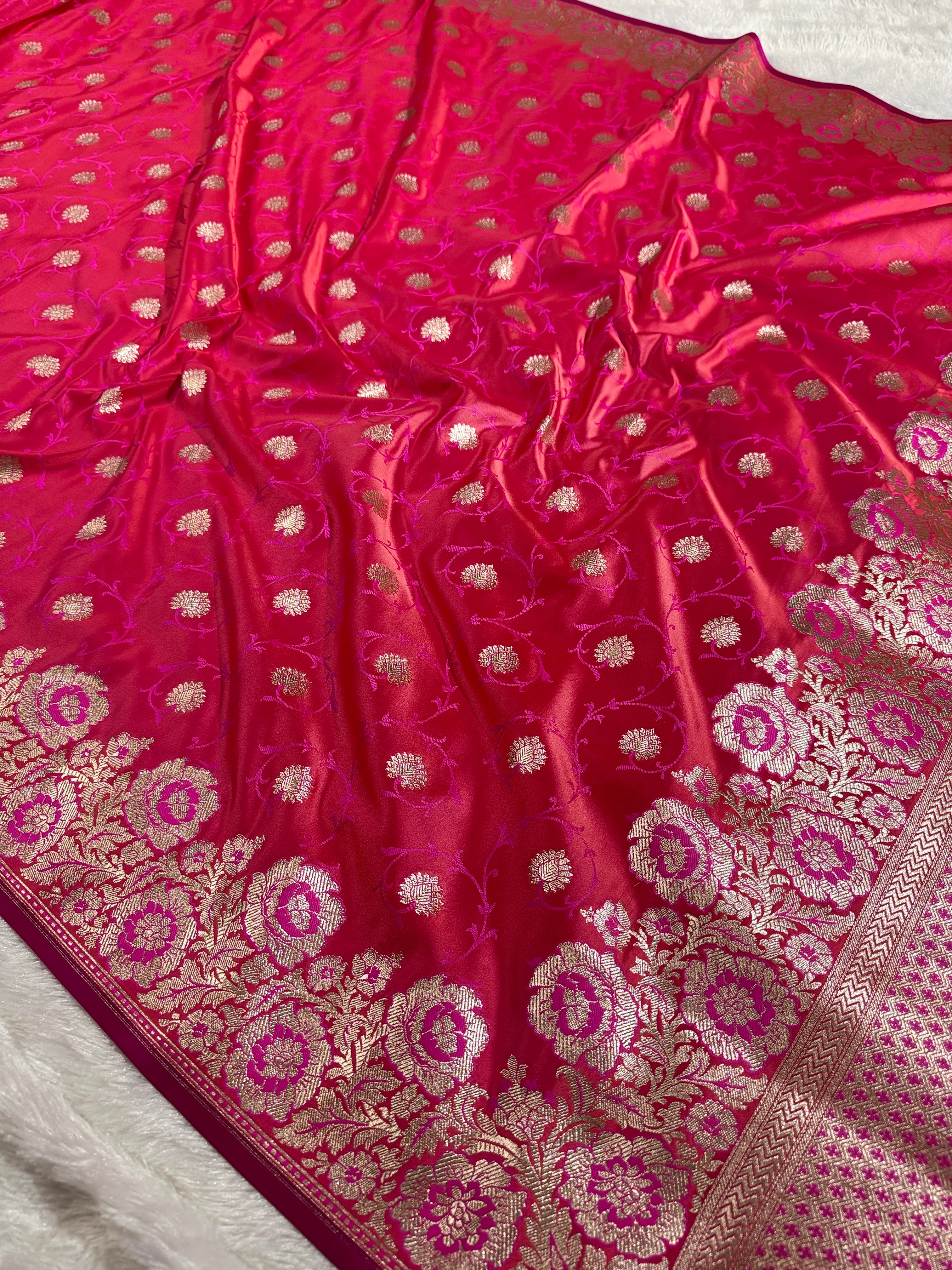 BANARASI MASHRU KATAN SILK SAREE HN533