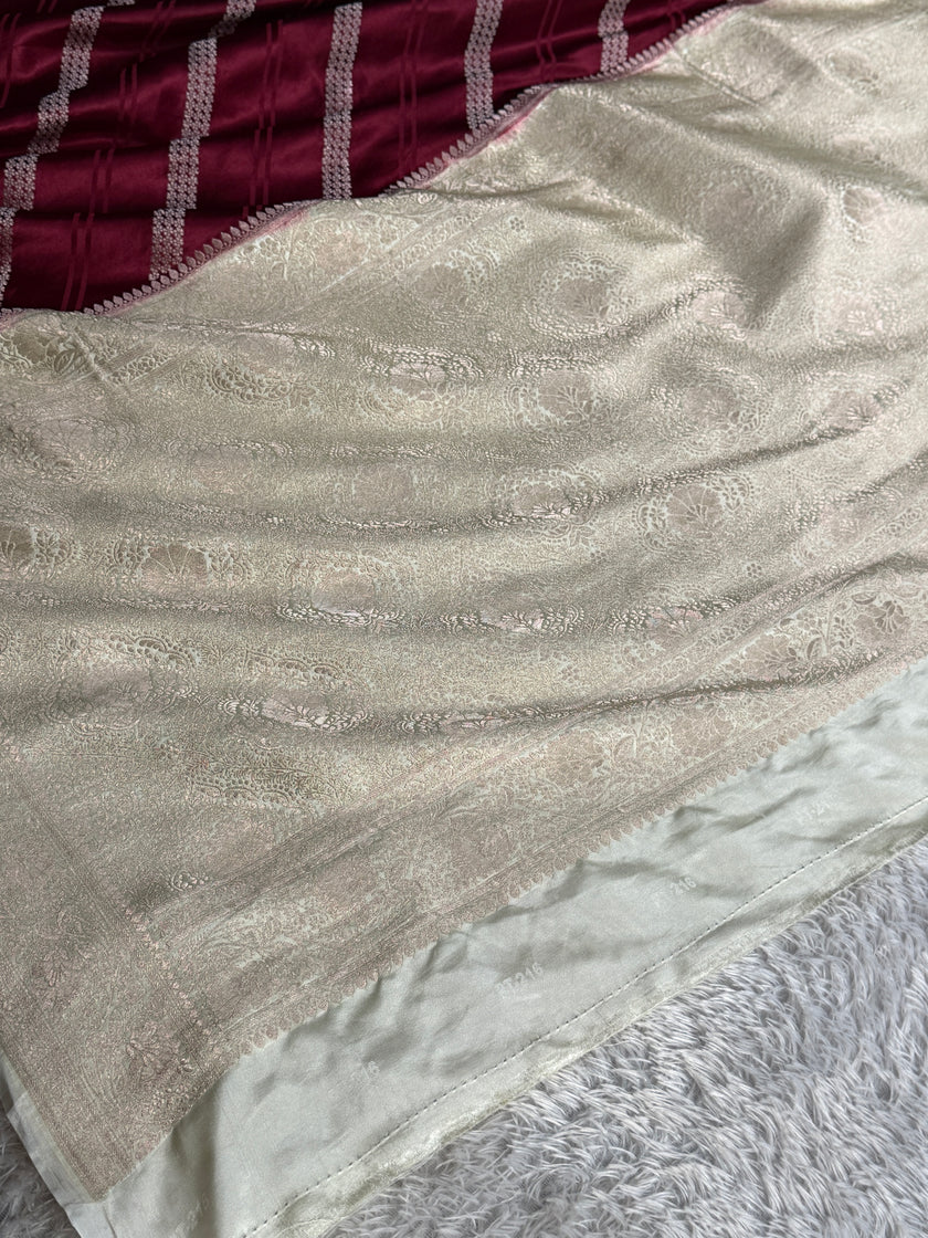 BANARASI MASHRU KATAN SILK SAREE MK088