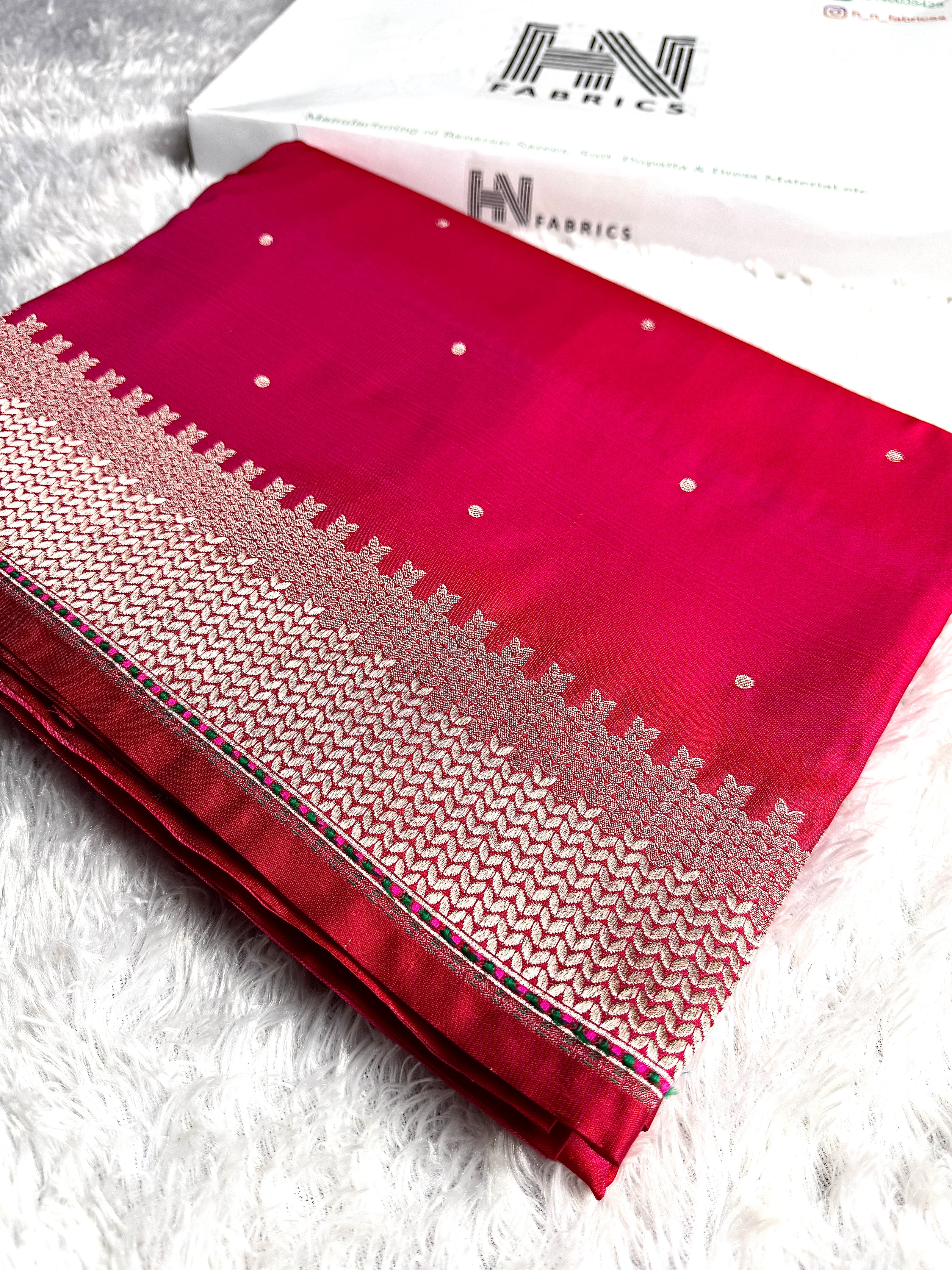 BANARASI MASHRU KATAN SILK SAREE HN556