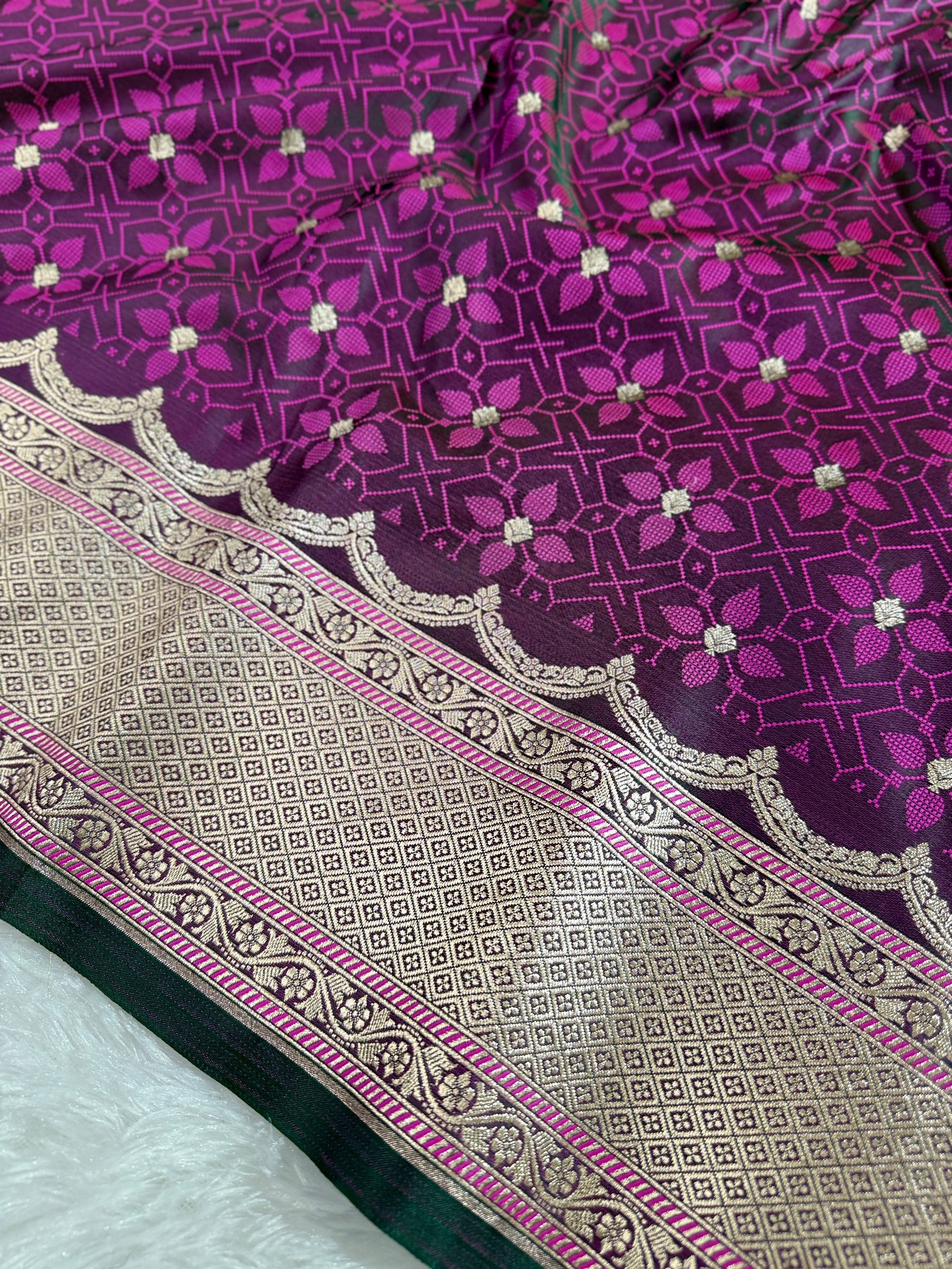 BANARASI MASHRU KATAN SILK SAREE HN535