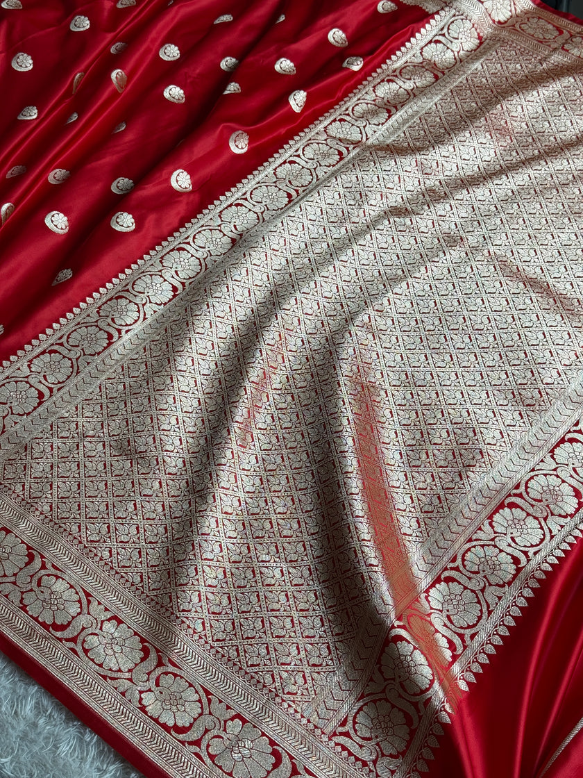 BANARASI MASHRU KATAN SILK SAREE MK039