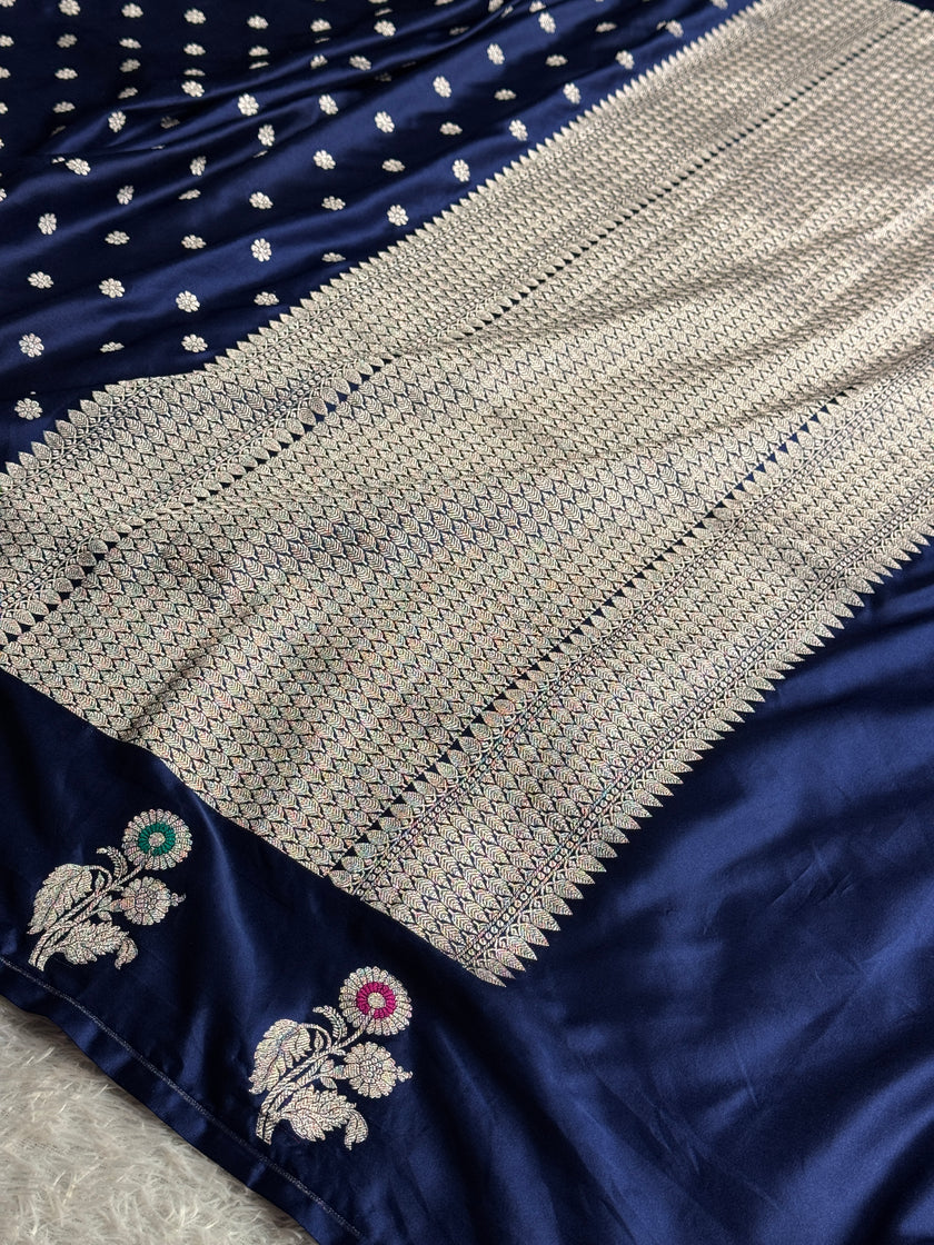 BANARASI MASHRU KATAN SILK SAREE MK049